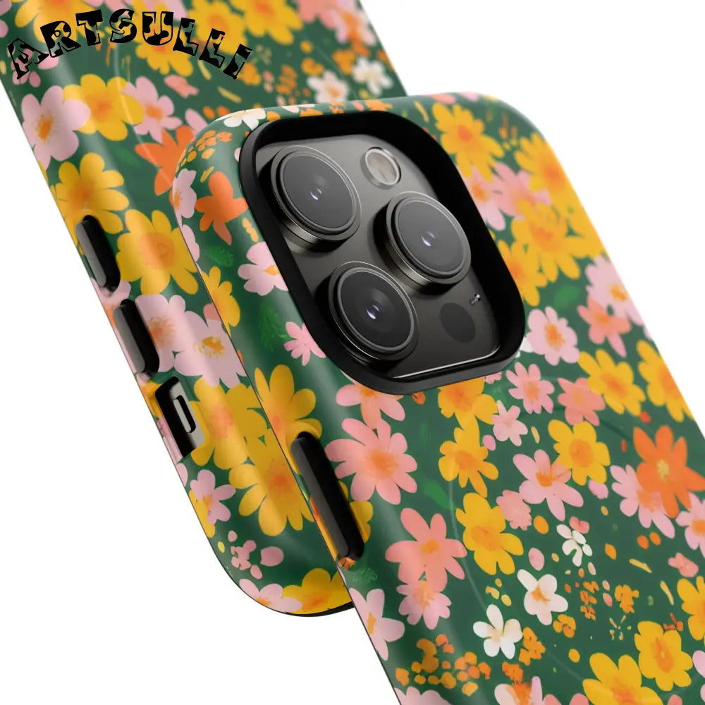 Floral MagSafe iPhone Case, Artsulli - Art is Long, Life is Short, Phone Case, , , , , , ,