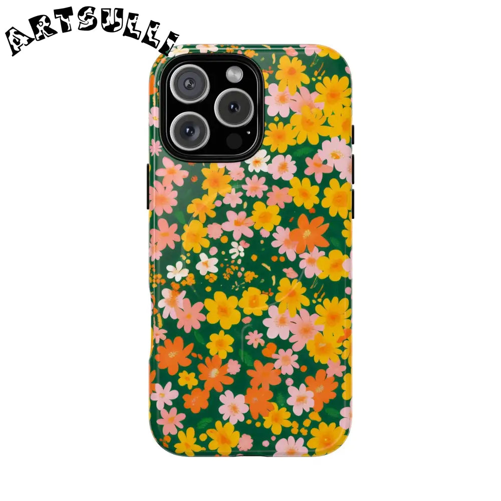 Floral MagSafe iPhone Case, Artsulli - Art is Long, Life is Short, Phone Case, Size, iPhone 16 Pro Max, Surface, Glossy, , , 33283876496557949073