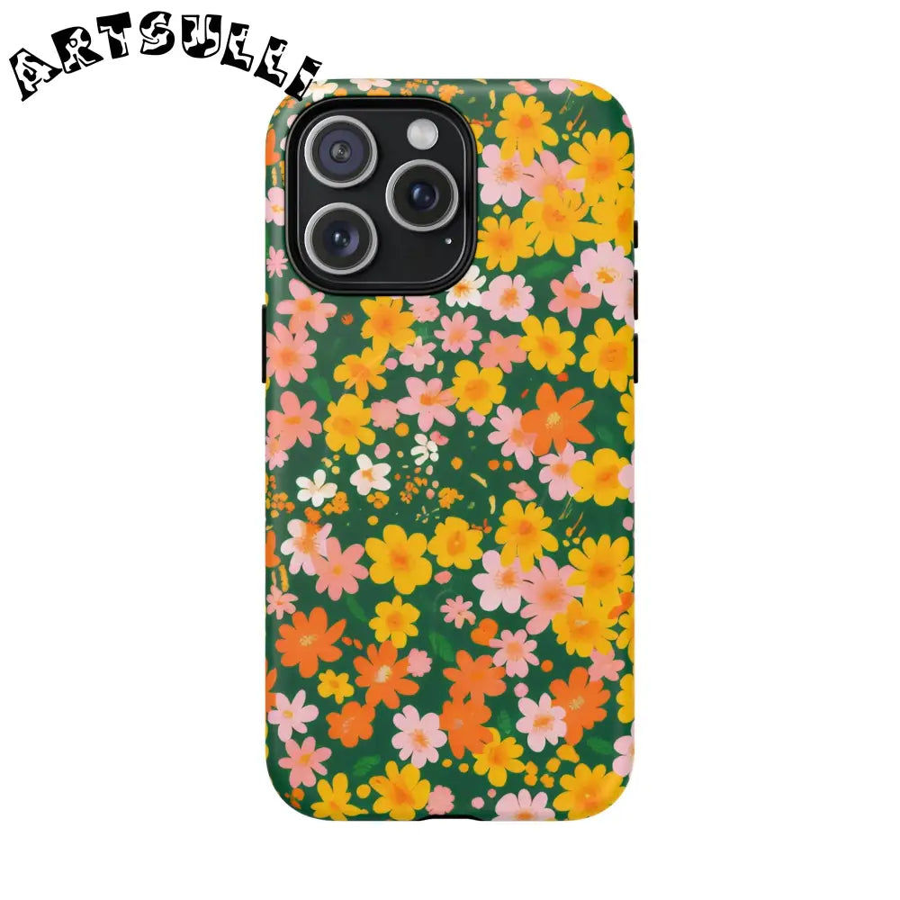 Floral MagSafe iPhone Case, Artsulli - Art is Long, Life is Short, Phone Case, Size, iPhone 15 Pro Max, Surface, Matte, , , 30146073809526152611