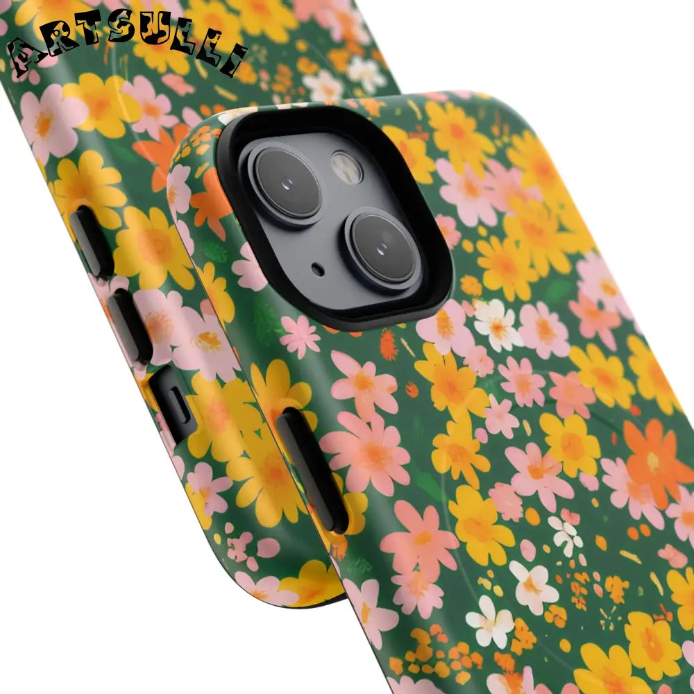 Floral MagSafe iPhone Case, Artsulli - Art is Long, Life is Short, Phone Case, , , , , , ,