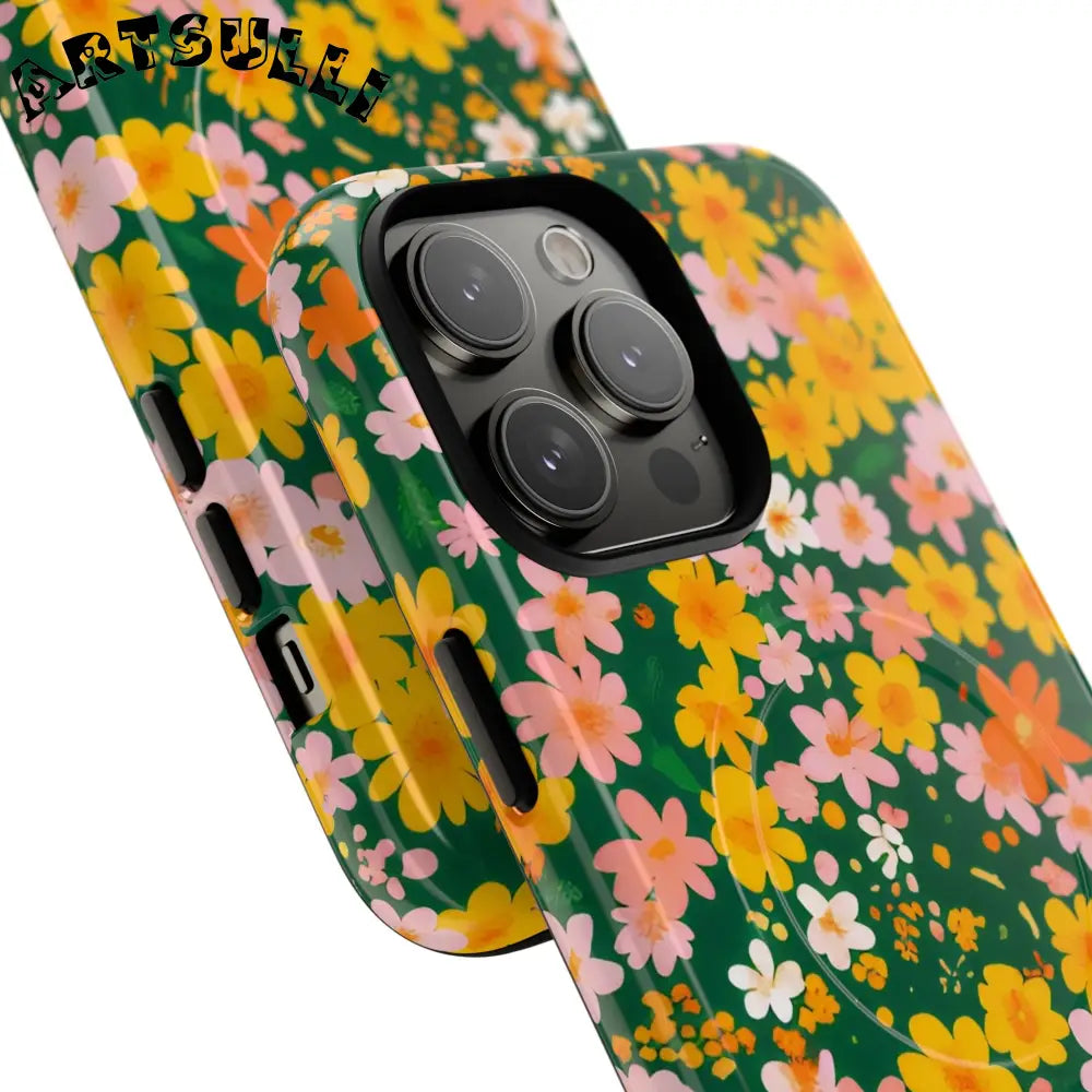 Floral MagSafe iPhone Case, Artsulli - Art is Long, Life is Short, Phone Case, , , , , , ,