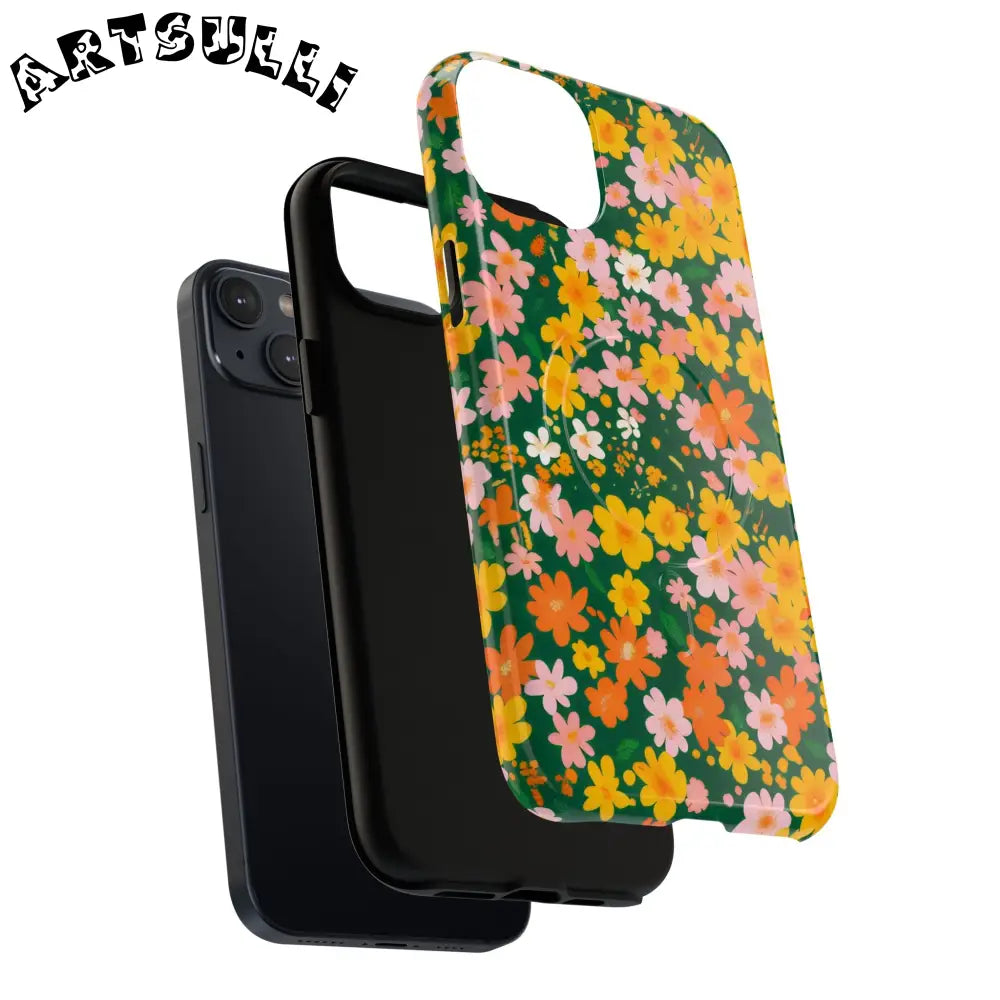 Floral MagSafe iPhone Case, Artsulli - Art is Long, Life is Short, Phone Case, , , , , , ,