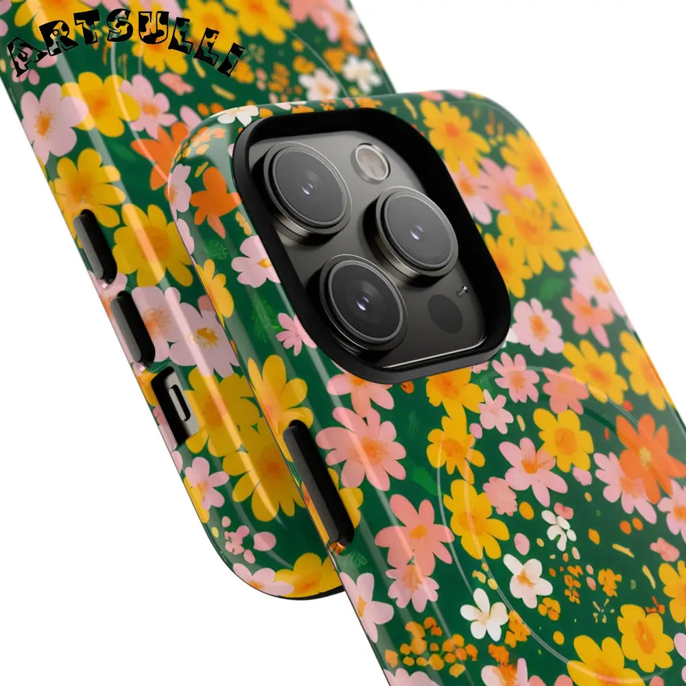Floral MagSafe iPhone Case, Artsulli - Art is Long, Life is Short, Phone Case, , , , , , ,