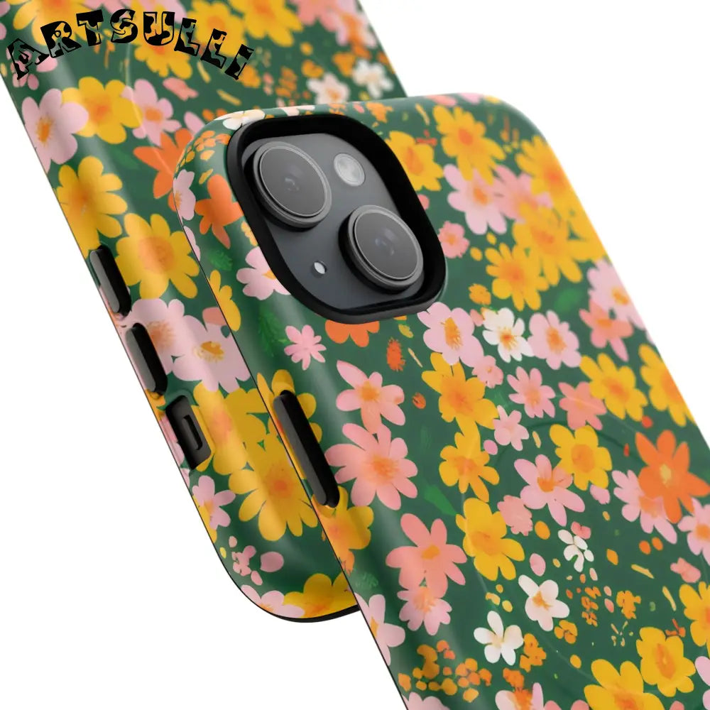 Floral MagSafe iPhone Case, Artsulli - Art is Long, Life is Short, Phone Case, , , , , , ,