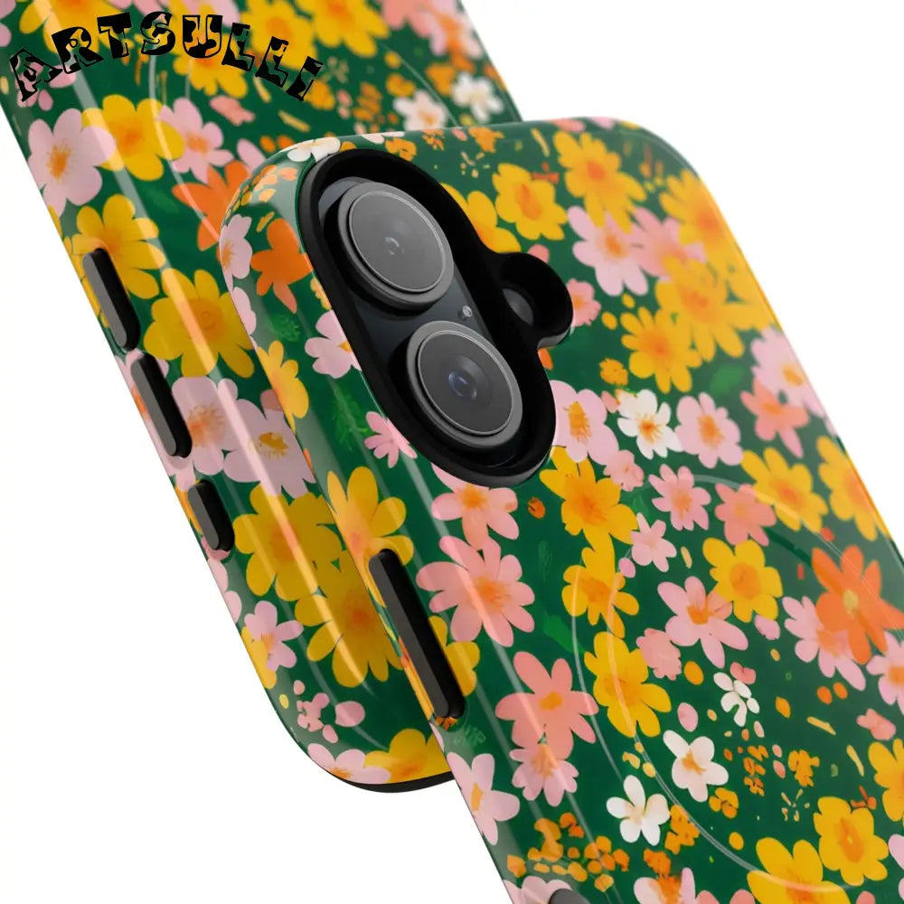 Floral MagSafe iPhone Case, Artsulli - Art is Long, Life is Short, Phone Case, , , , , , ,