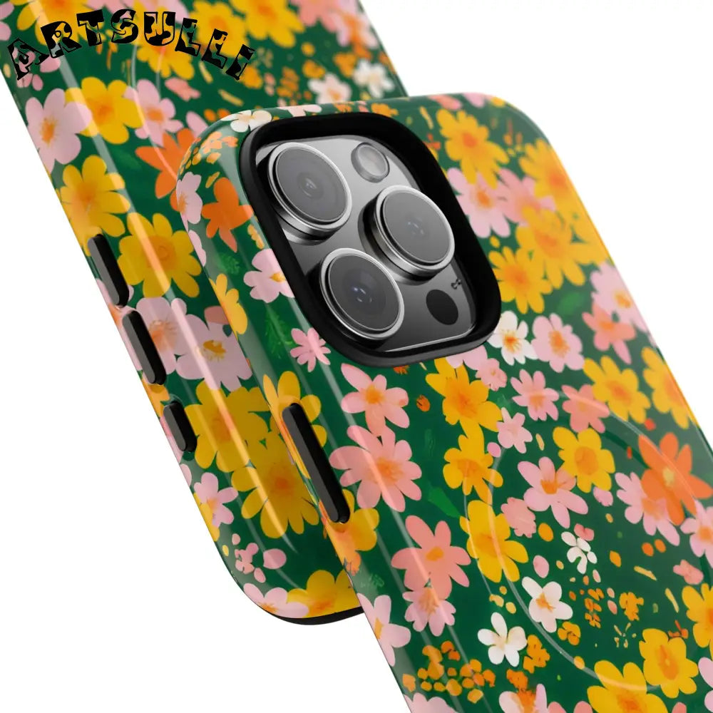 Floral MagSafe iPhone Case, Artsulli - Art is Long, Life is Short, Phone Case, , , , , , ,
