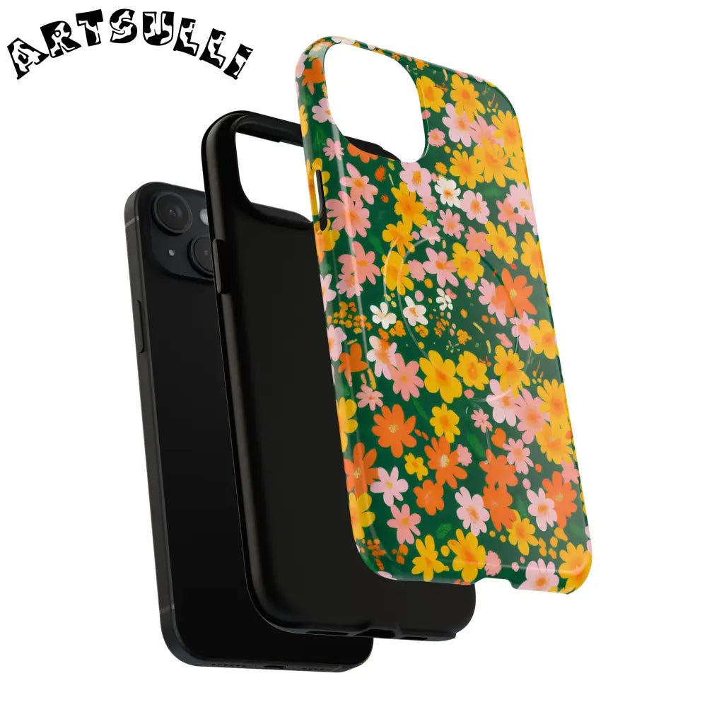 Floral MagSafe iPhone Case, Artsulli - Art is Long, Life is Short, Phone Case, , , , , , ,