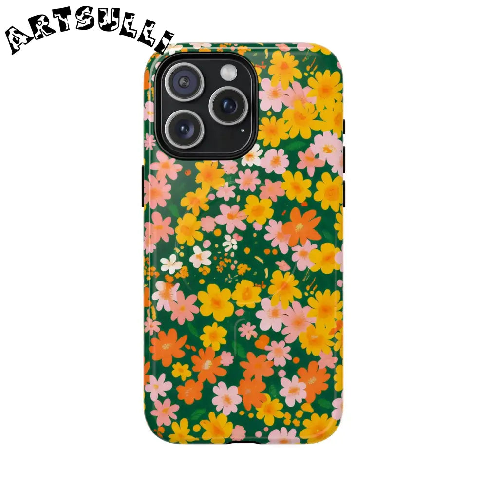 Floral MagSafe iPhone Case, Artsulli - Art is Long, Life is Short, Phone Case, Size, iPhone 15 Pro Max, Surface, Glossy, , , 91236161151950624693