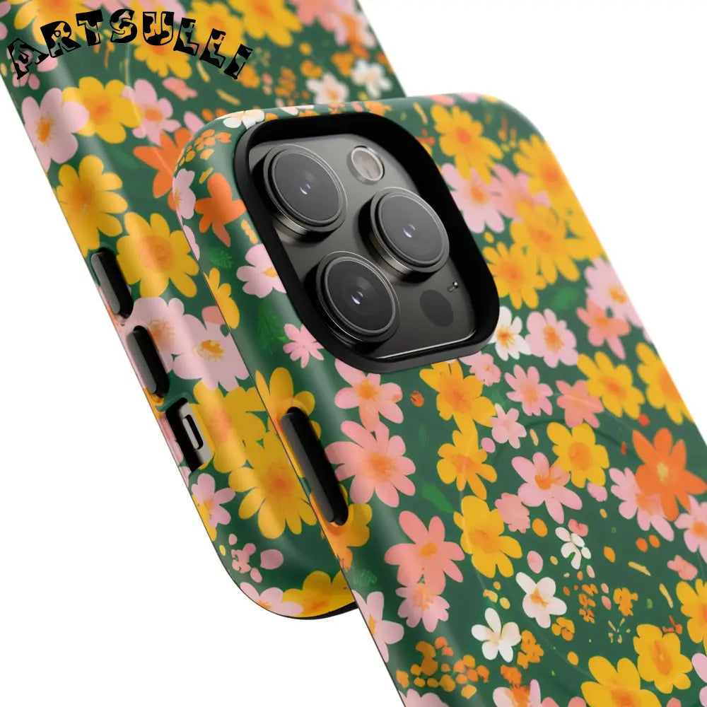 Floral MagSafe iPhone Case, Artsulli - Art is Long, Life is Short, Phone Case, , , , , , ,
