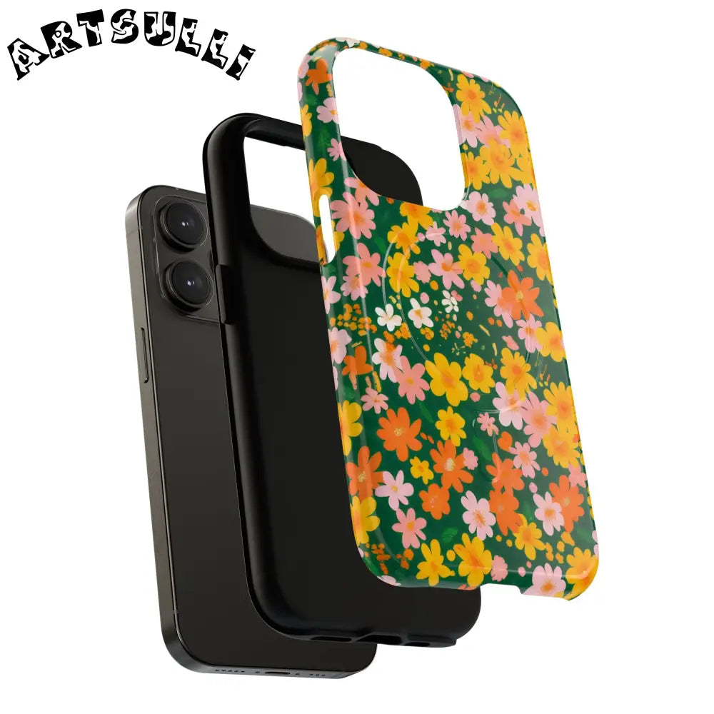 Floral MagSafe iPhone Case, Artsulli - Art is Long, Life is Short, Phone Case, , , , , , ,