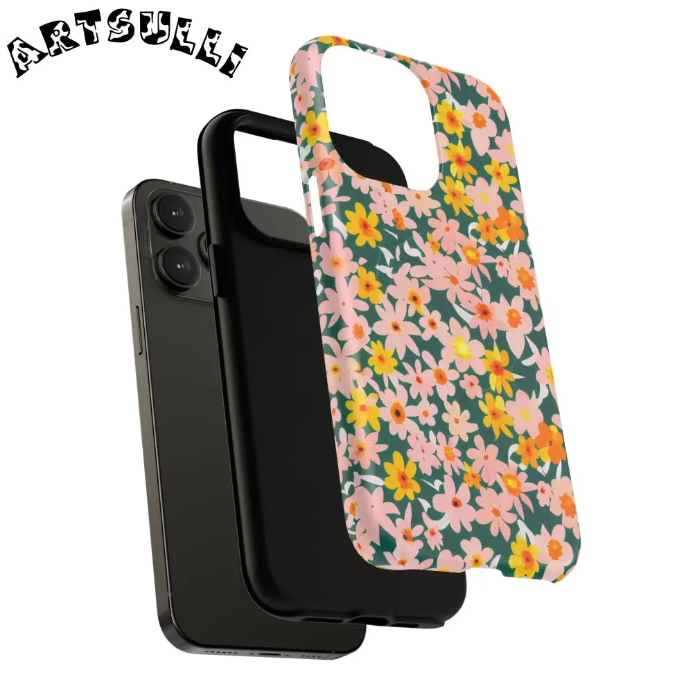 Floral Pattern MagSafe Phone Case, Artsulli - Art is Long, Life is Short, Phone Case, , , , , , ,