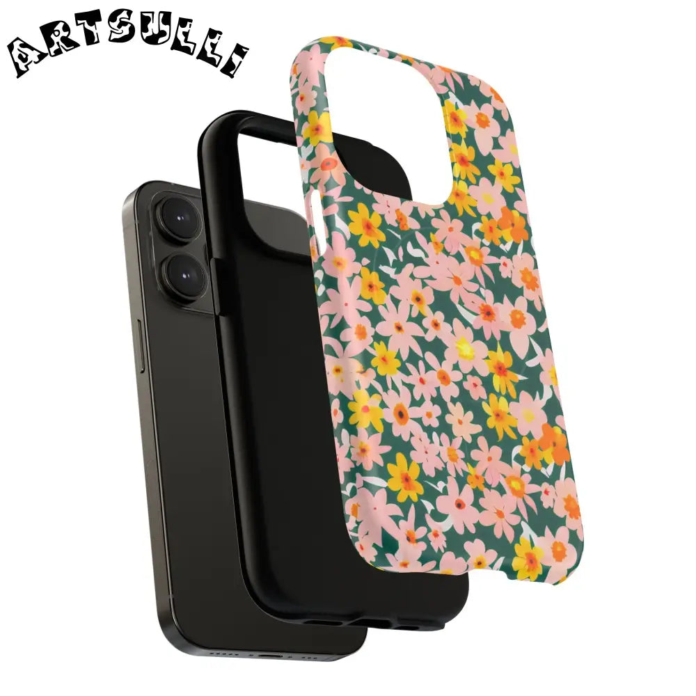 Floral Pattern MagSafe Phone Case, Artsulli - Art is Long, Life is Short, Phone Case, , , , , , ,