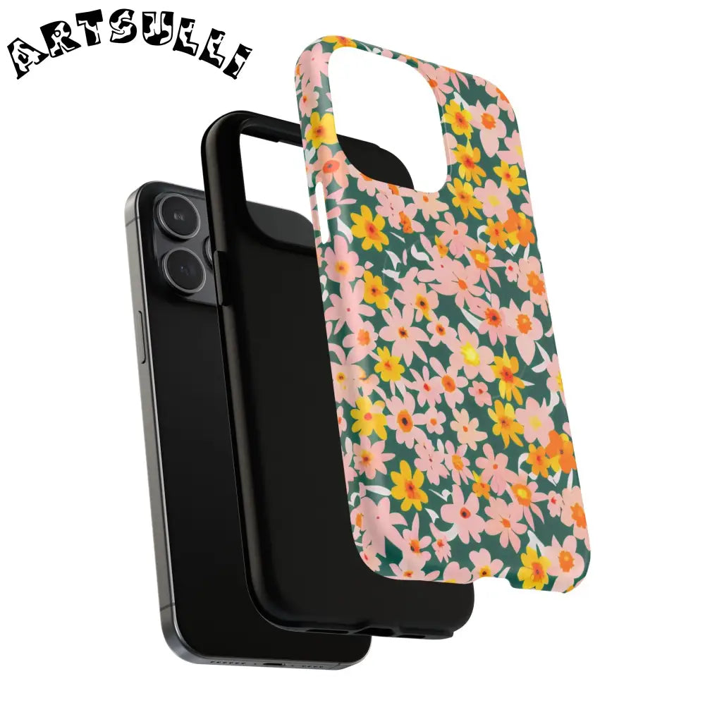 Floral Pattern MagSafe Phone Case, Artsulli - Art is Long, Life is Short, Phone Case, , , , , , ,