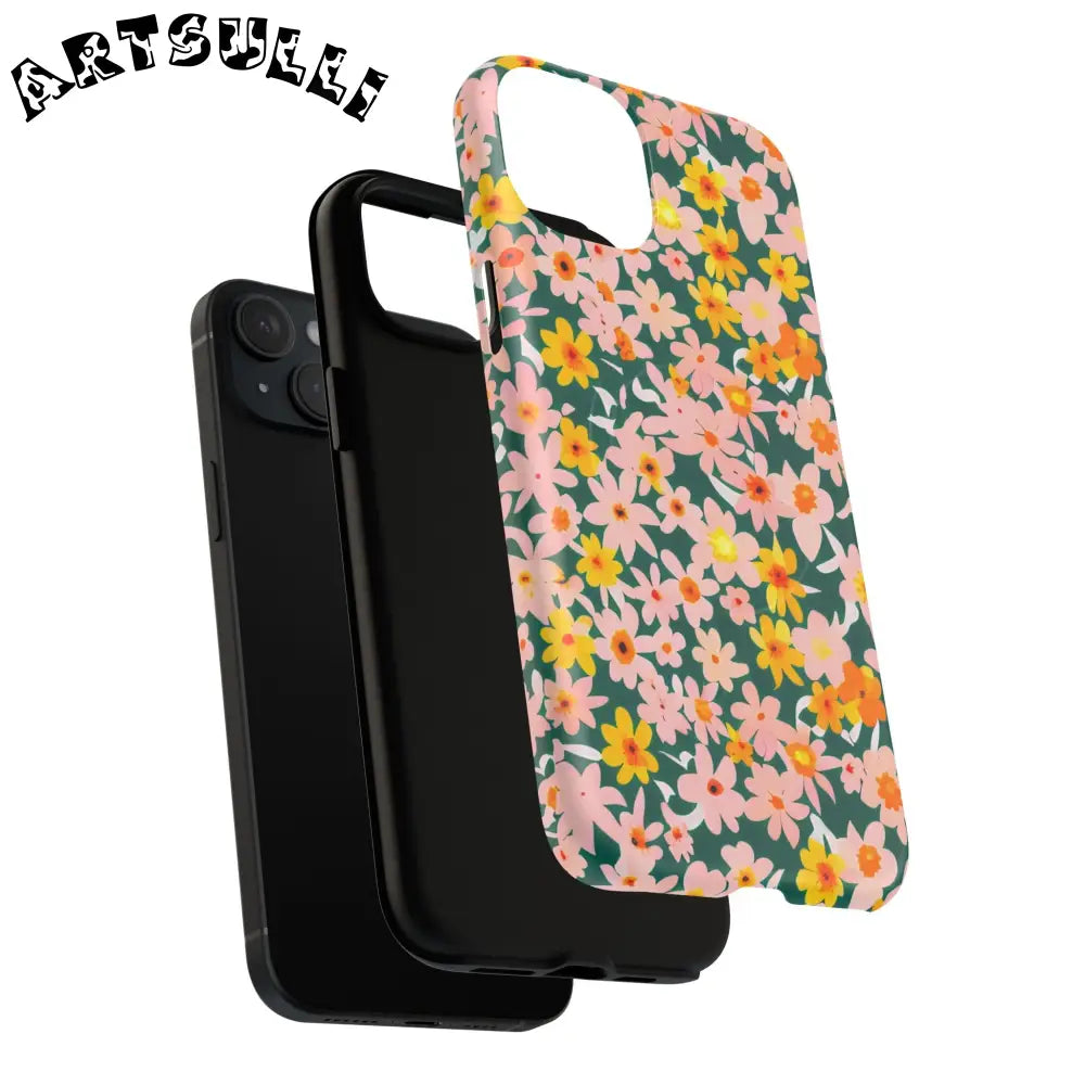 Floral Pattern MagSafe Phone Case, Artsulli - Art is Long, Life is Short, Phone Case, , , , , , ,