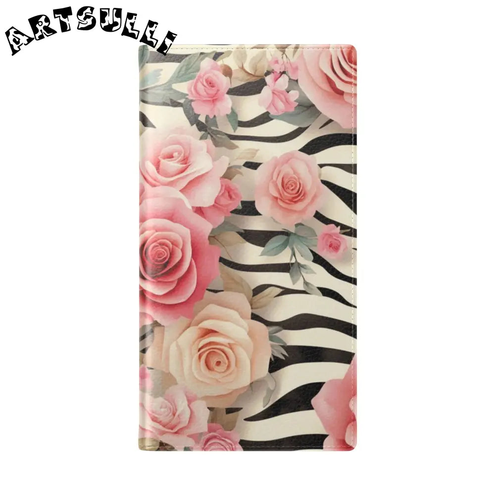 Floral Zebra Print Flip Cases, Artsulli - Art is Long, Life is Short, Phone Case, , , , , , ,