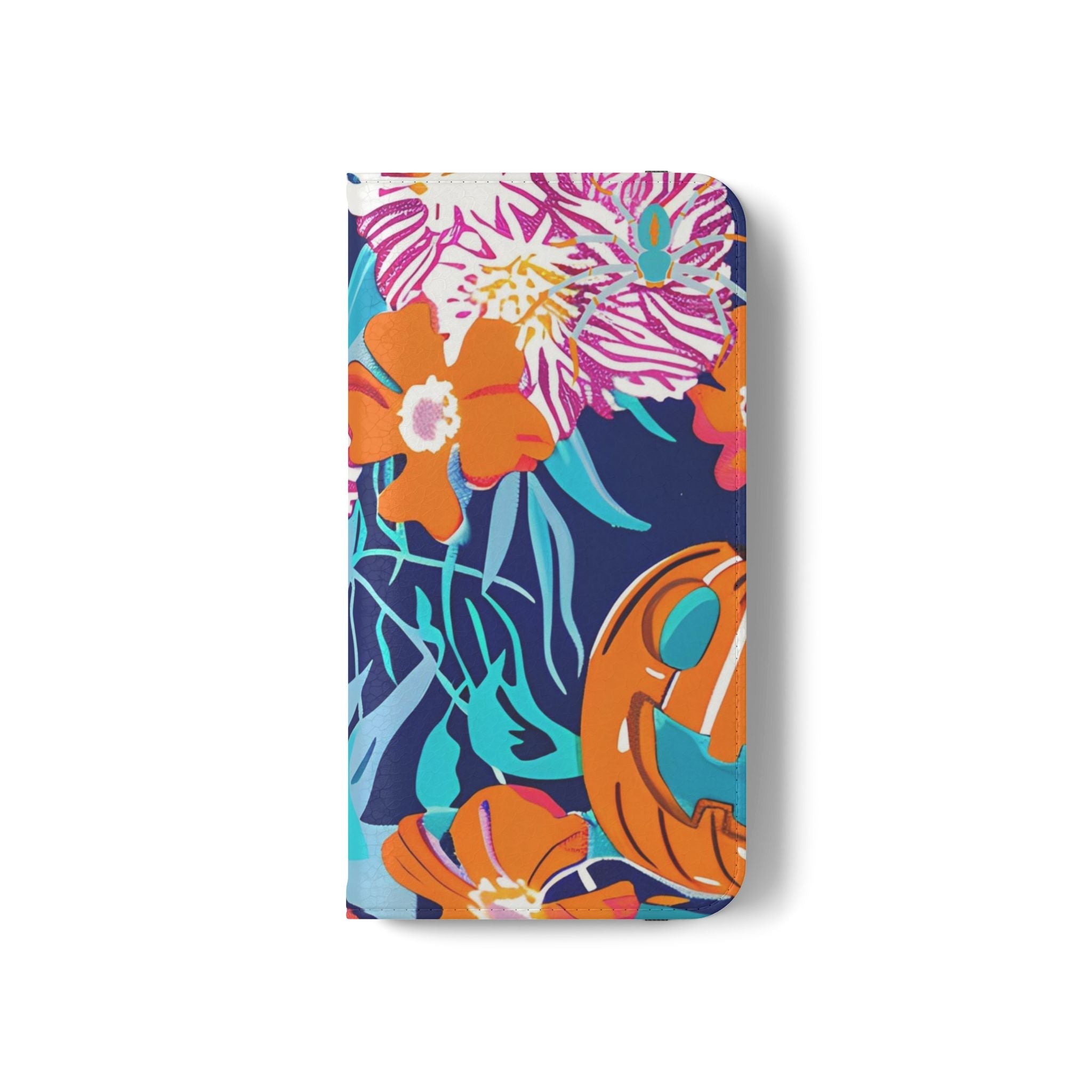 Halloween Floral and Skull Flip Cases, Artsulli - Art is Long, Life is Short, Phone Case, , , , , , ,