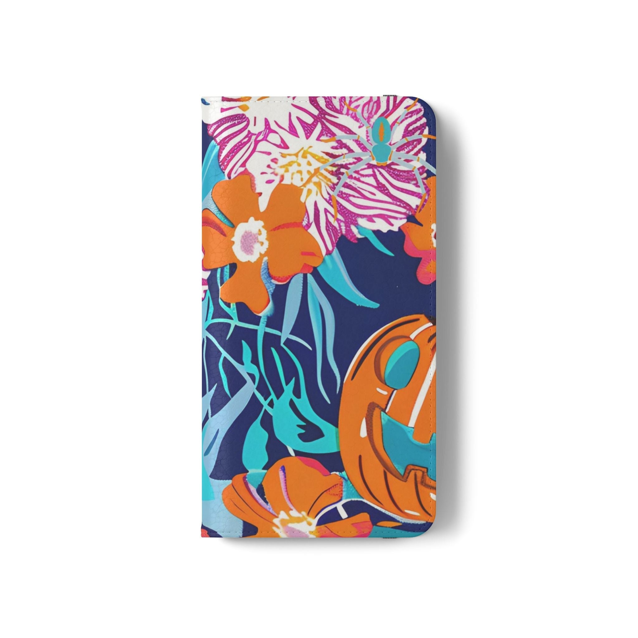 Halloween Floral and Skull Flip Cases, Artsulli - Art is Long, Life is Short, Phone Case, , , , , , ,