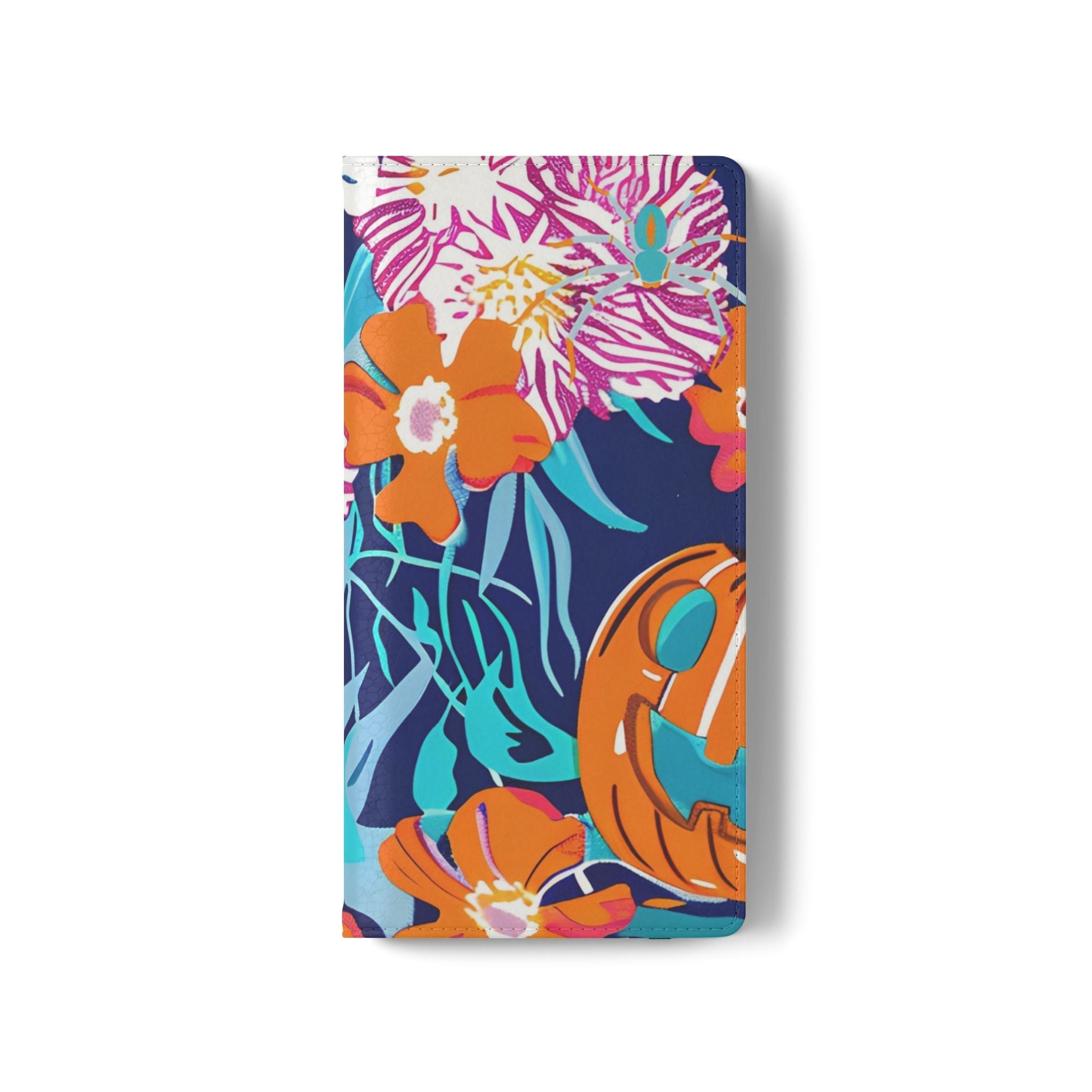 Halloween Floral and Skull Flip Cases, Artsulli - Art is Long, Life is Short, Phone Case, , , , , , ,