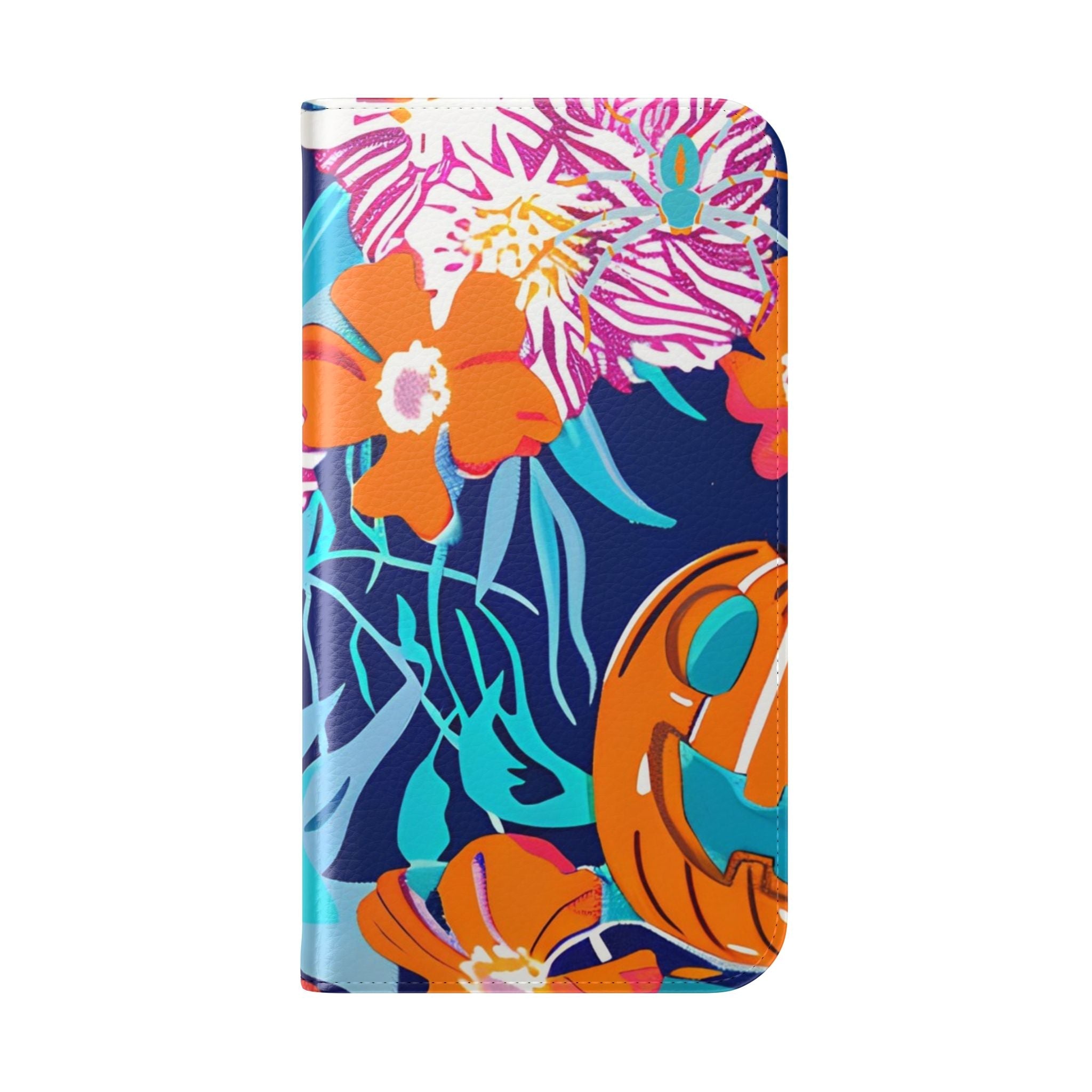 Halloween Floral and Skull Flip Cases, Artsulli - Art is Long, Life is Short, Phone Case, , , , , , ,