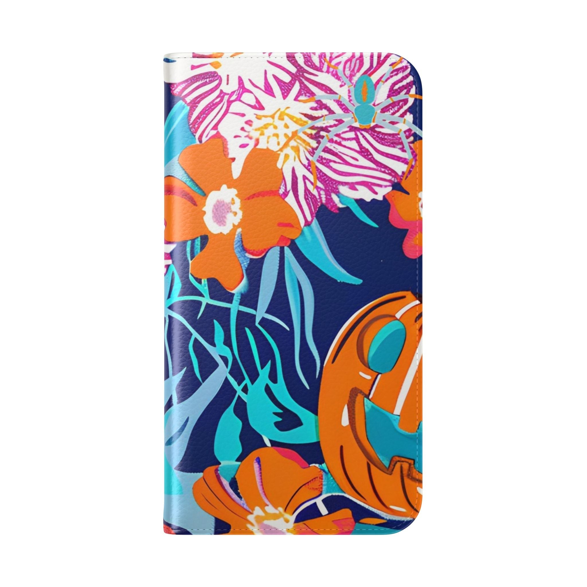 Halloween Floral and Skull Flip Cases, Artsulli - Art is Long, Life is Short, Phone Case, , , , , , ,