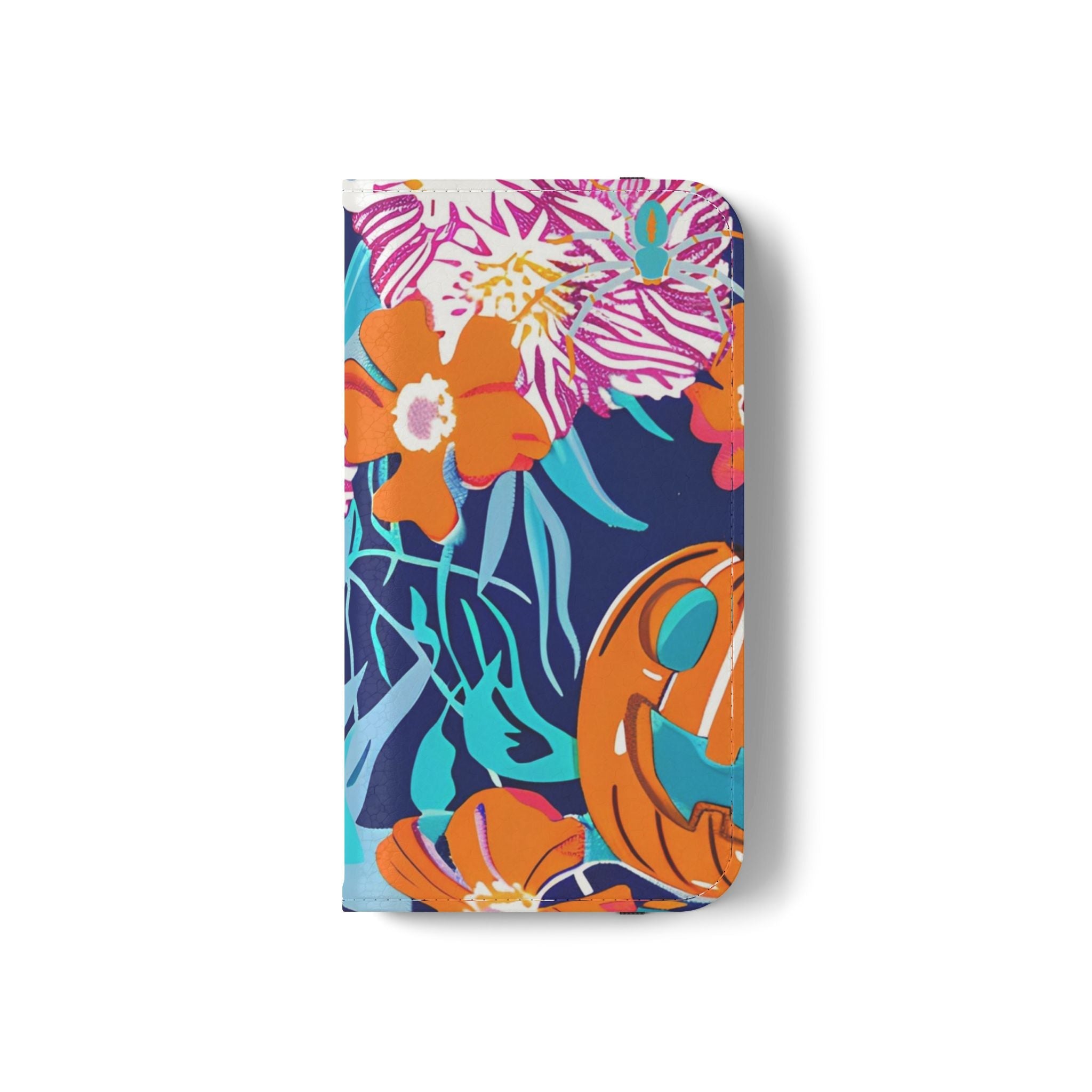 Halloween Floral and Skull Flip Cases, Artsulli - Art is Long, Life is Short, Phone Case, , , , , , ,