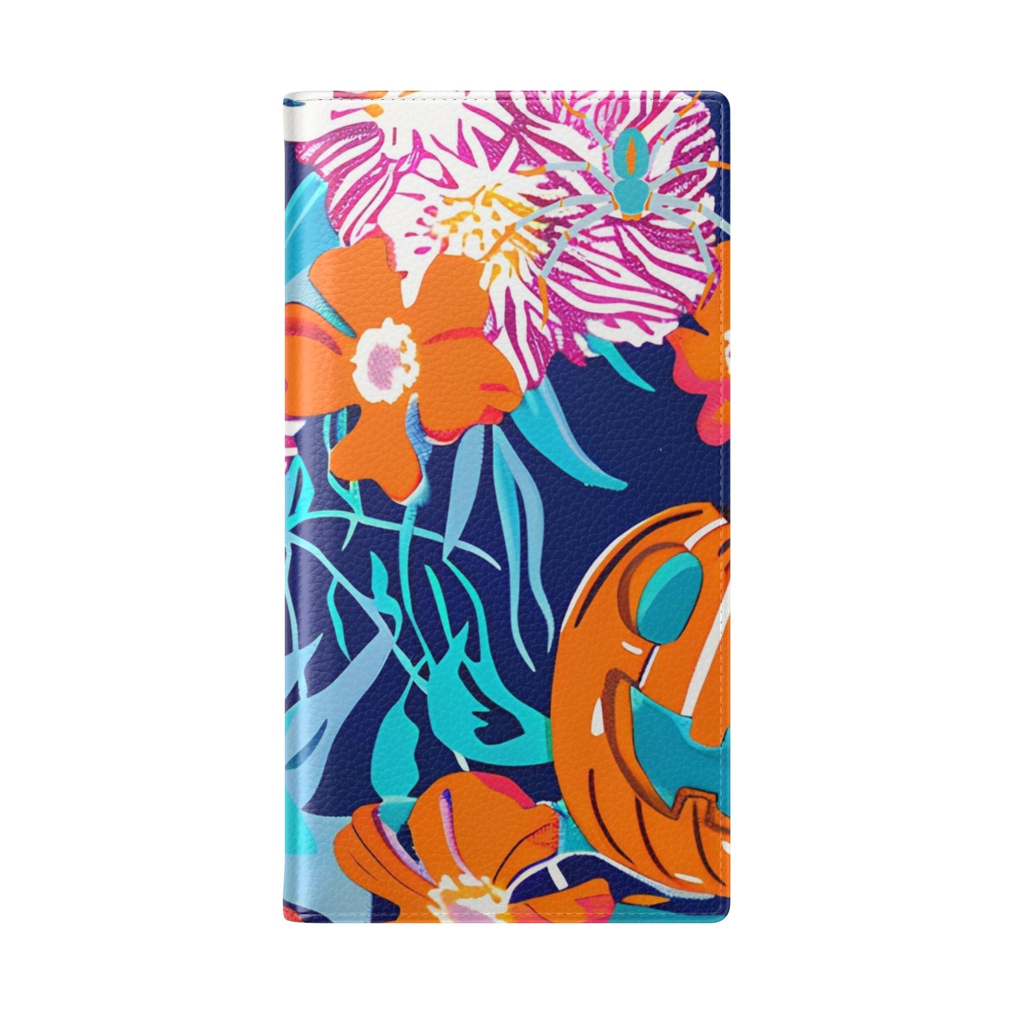 Halloween Floral and Skull Flip Cases, Artsulli - Art is Long, Life is Short, Phone Case, , , , , , ,
