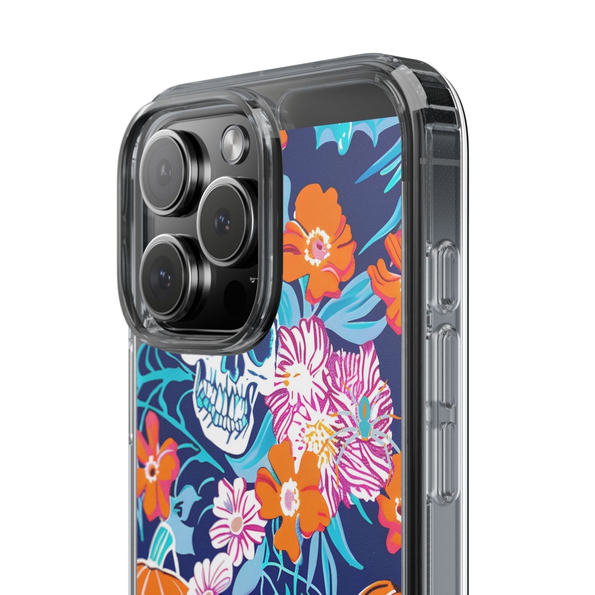 Halloween Floral Clear Case, Artsulli - Art is Long, Life is Short, Phone Case, , , , , , ,