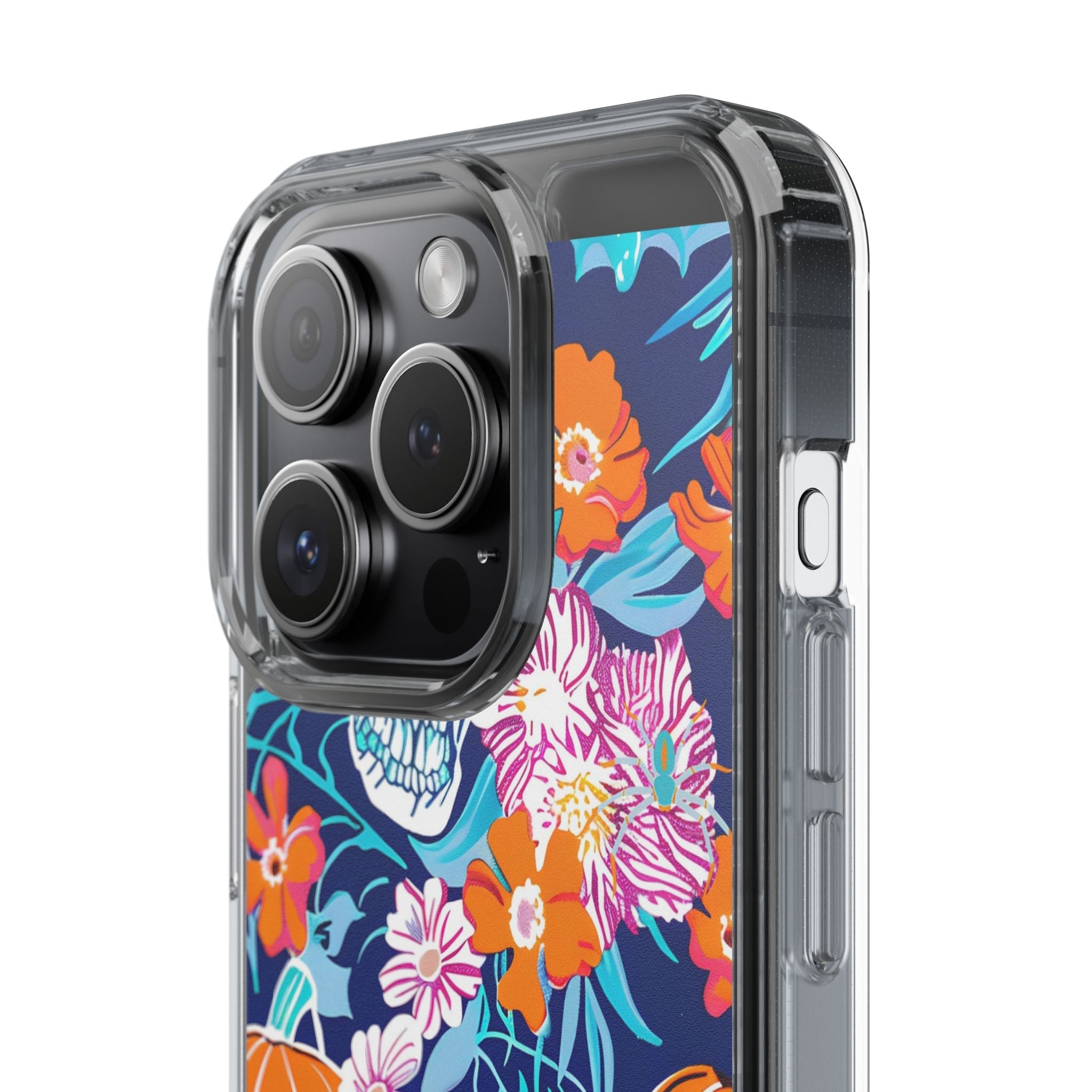 Halloween Floral Clear Case, Artsulli - Art is Long, Life is Short, Phone Case, , , , , , ,