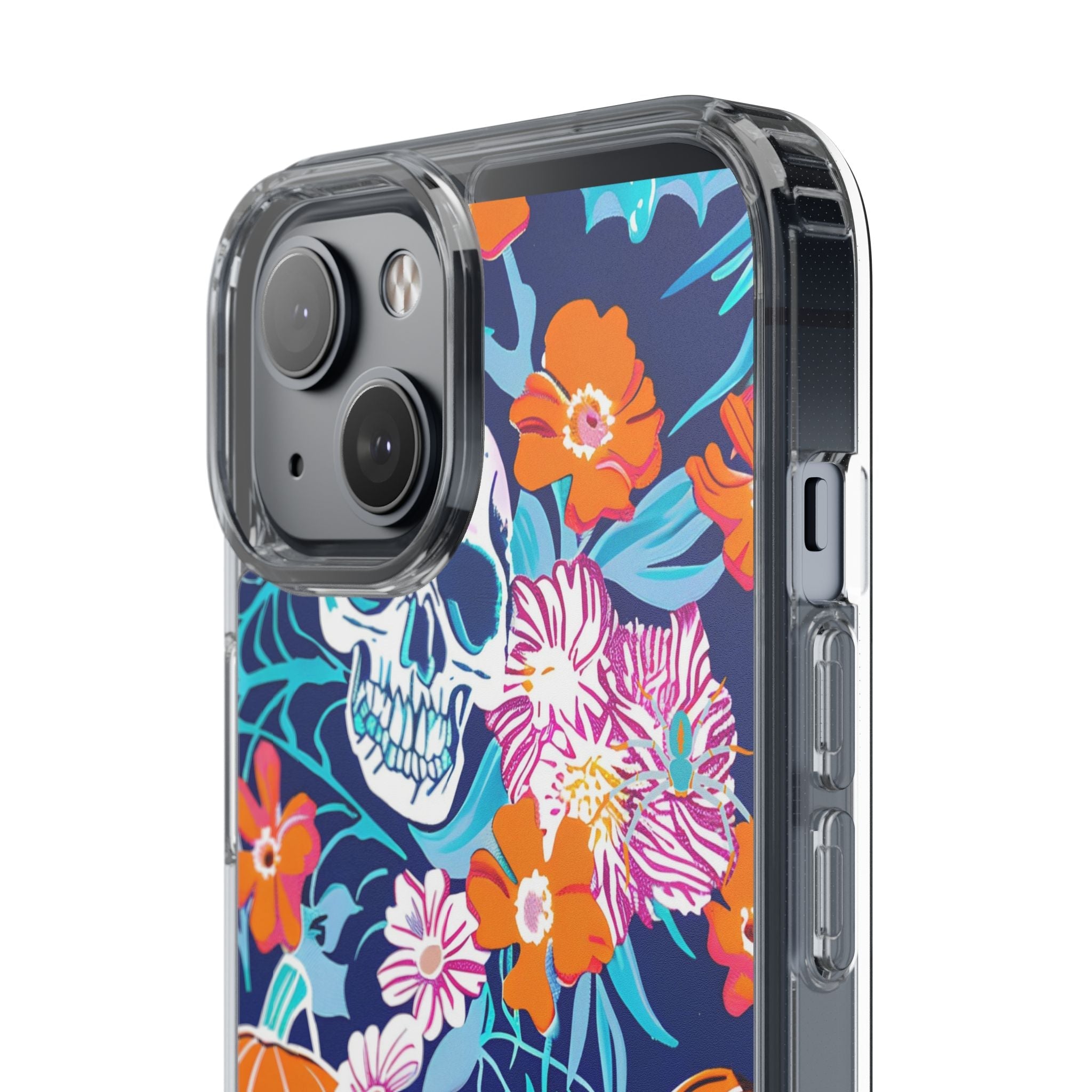 Halloween Floral Clear Case, Artsulli - Art is Long, Life is Short, Phone Case, , , , , , ,