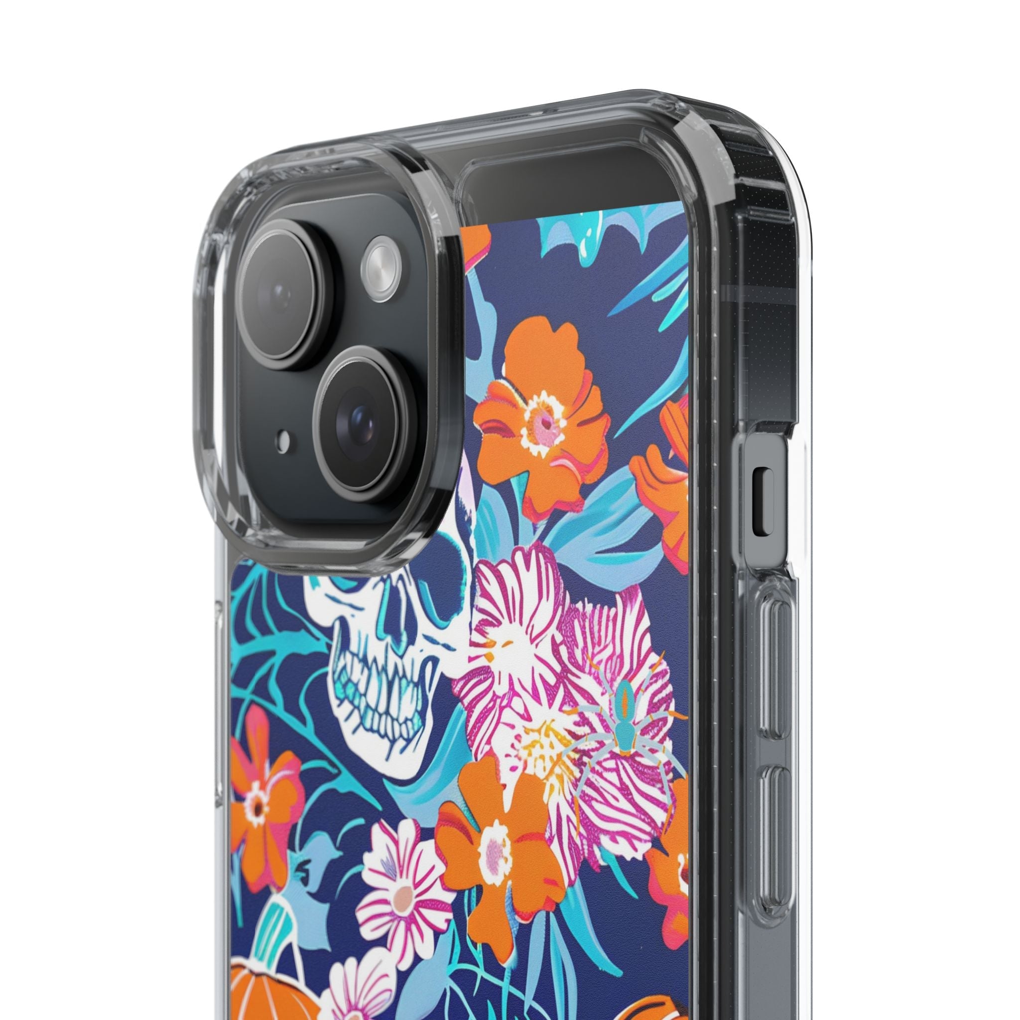 Halloween Floral Clear Case, Artsulli - Art is Long, Life is Short, Phone Case, , , , , , ,