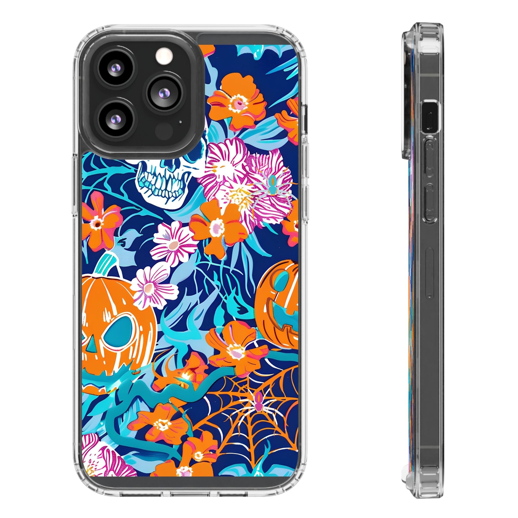 Halloween Floral Clear Case, Artsulli - Art is Long, Life is Short, Phone Case, Size, iPhone 13 Pro Max, Surface, With gift packaging, , , 11307183618213045947