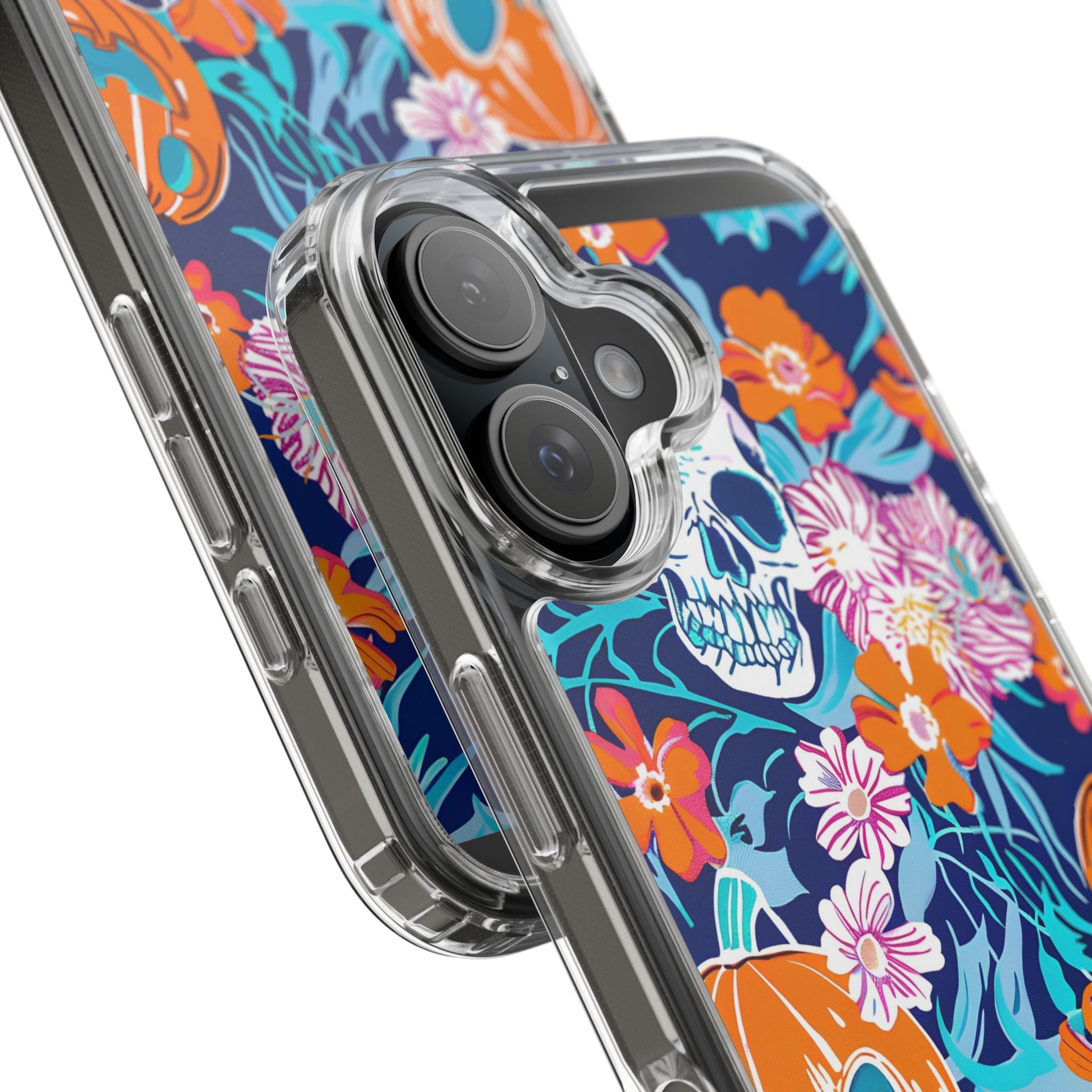Halloween Floral Clear Case, Artsulli - Art is Long, Life is Short, Phone Case, , , , , , ,