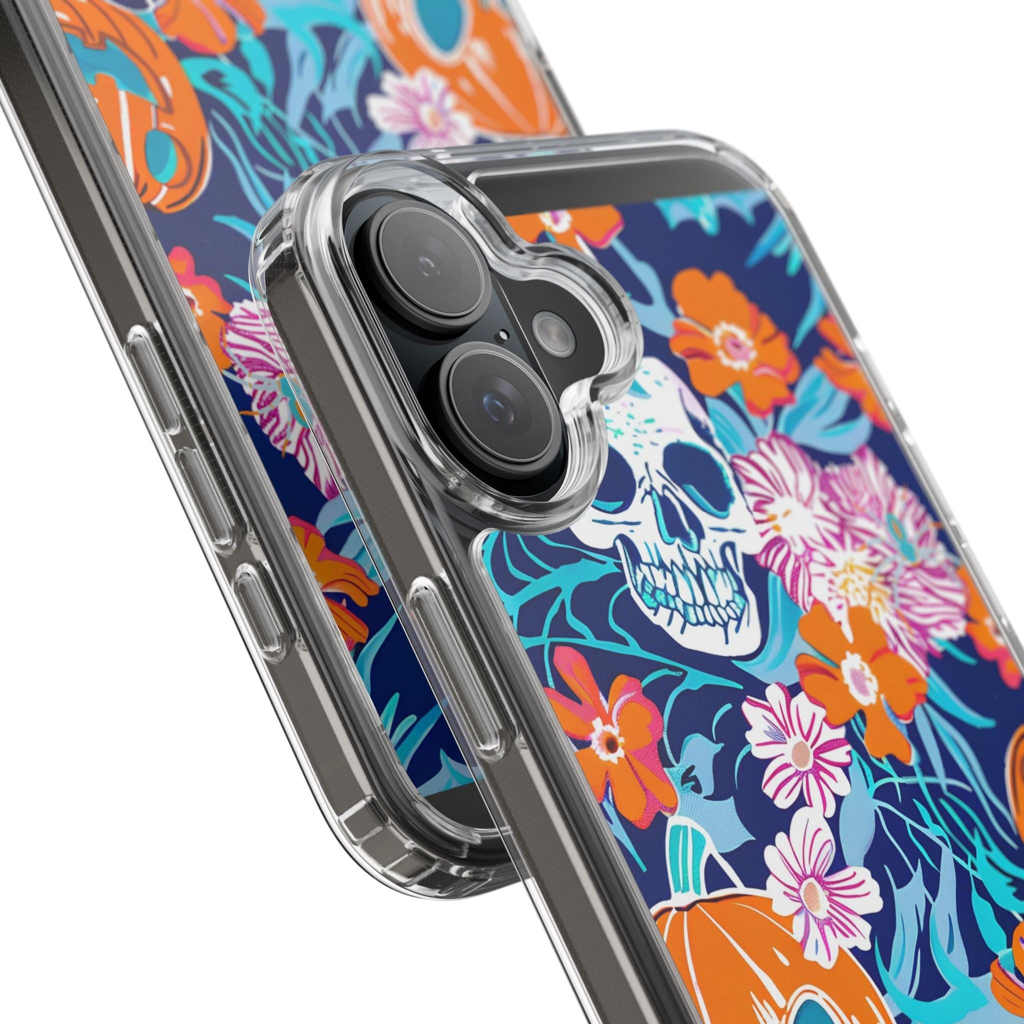 Halloween Floral Clear Case, Artsulli - Art is Long, Life is Short, Phone Case, , , , , , ,