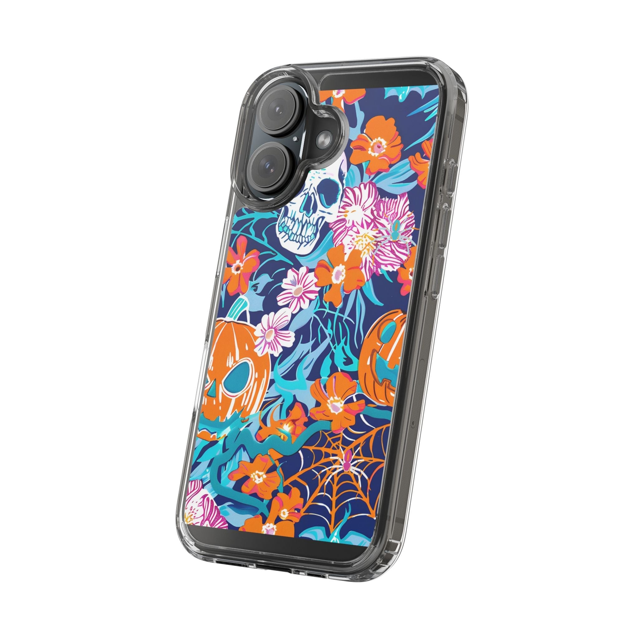 Halloween Floral Clear Case, Artsulli - Art is Long, Life is Short, Phone Case, , , , , , ,