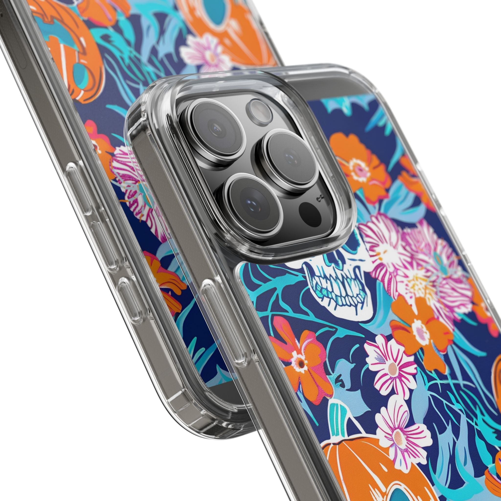 Halloween Floral Clear Case, Artsulli - Art is Long, Life is Short, Phone Case, , , , , , ,