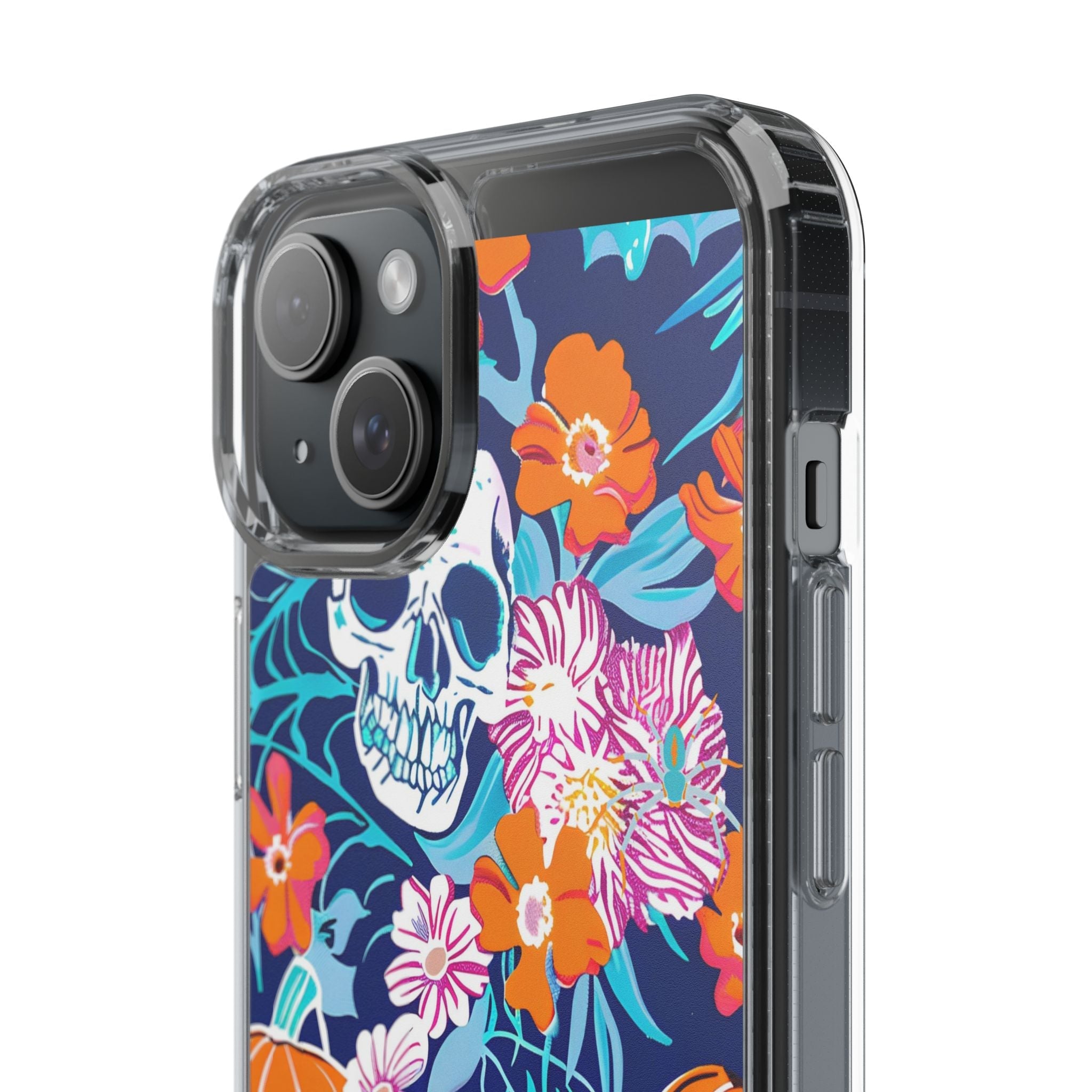 Halloween Floral Clear Case, Artsulli - Art is Long, Life is Short, Phone Case, , , , , , ,