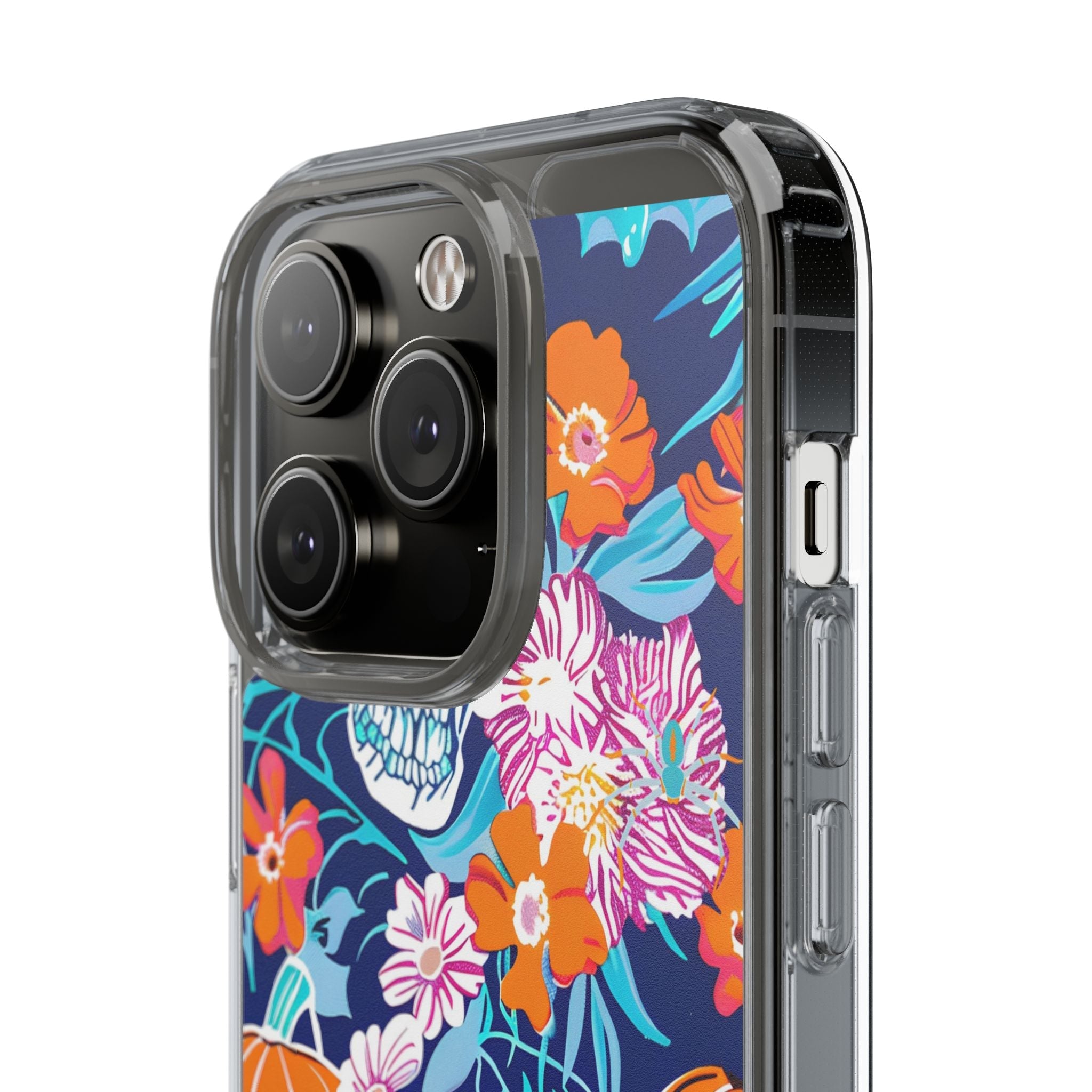Halloween Floral Clear Case, Artsulli - Art is Long, Life is Short, Phone Case, , , , , , ,