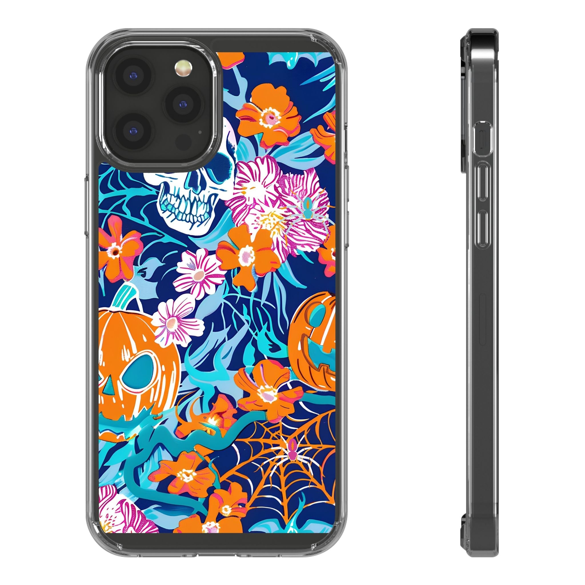 Halloween Floral Clear Case, Artsulli - Art is Long, Life is Short, Phone Case, Size, iPhone 12 Pro Max, Surface, With gift packaging, , , 19985427051001694459