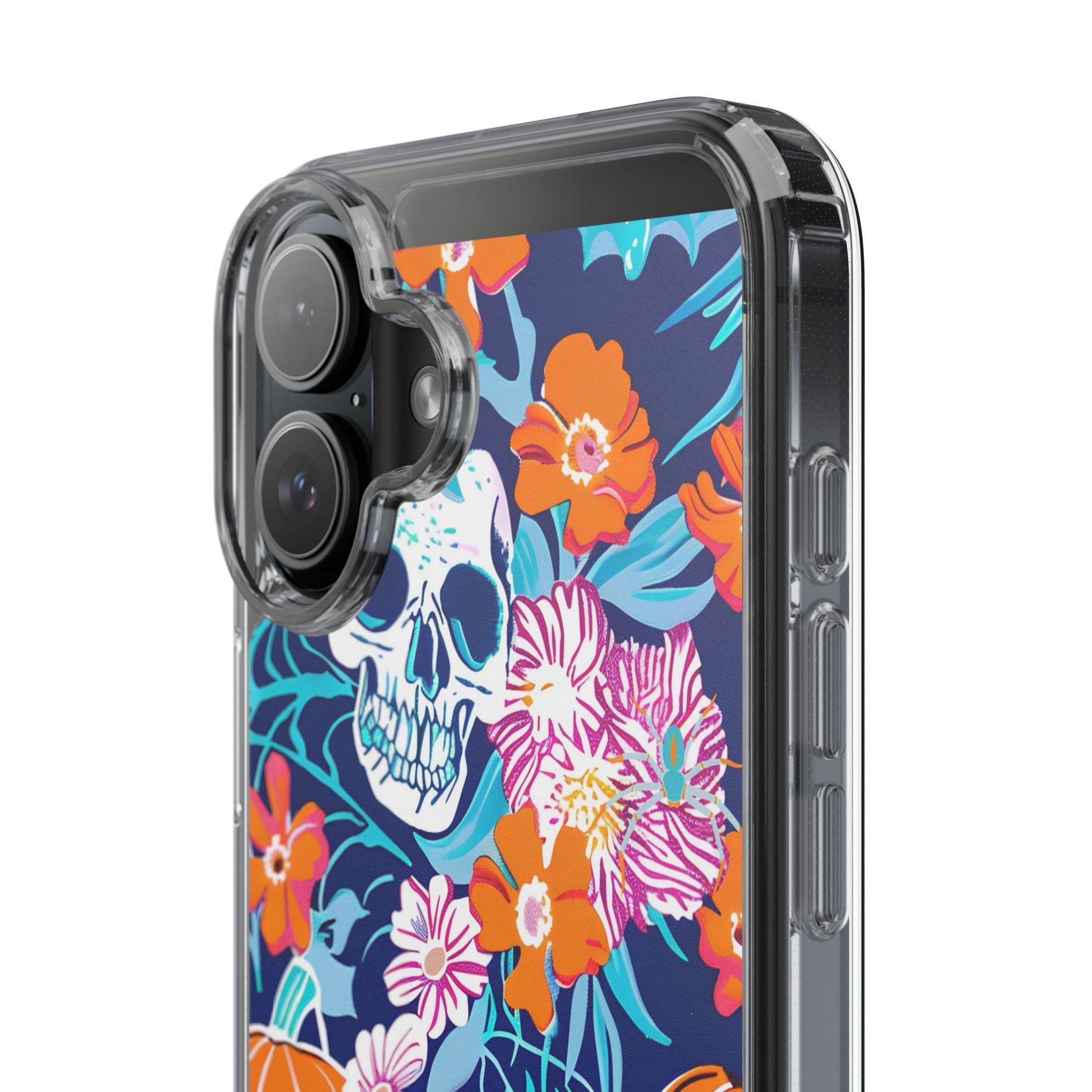 Halloween Floral Clear Case, Artsulli - Art is Long, Life is Short, Phone Case, , , , , , ,