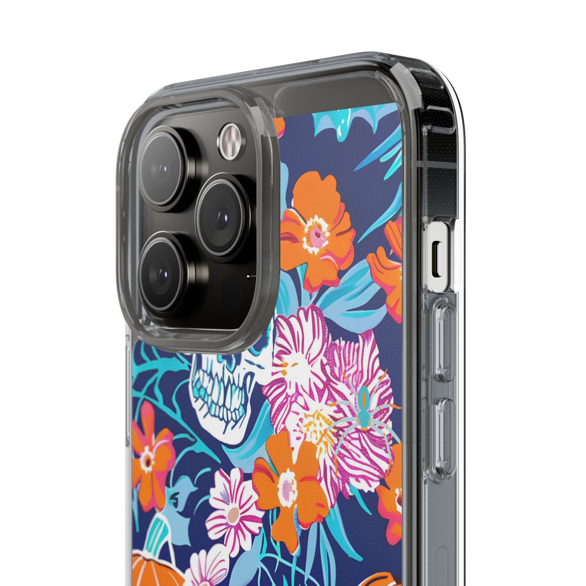 Halloween Floral Clear Case, Artsulli - Art is Long, Life is Short, Phone Case, , , , , , ,