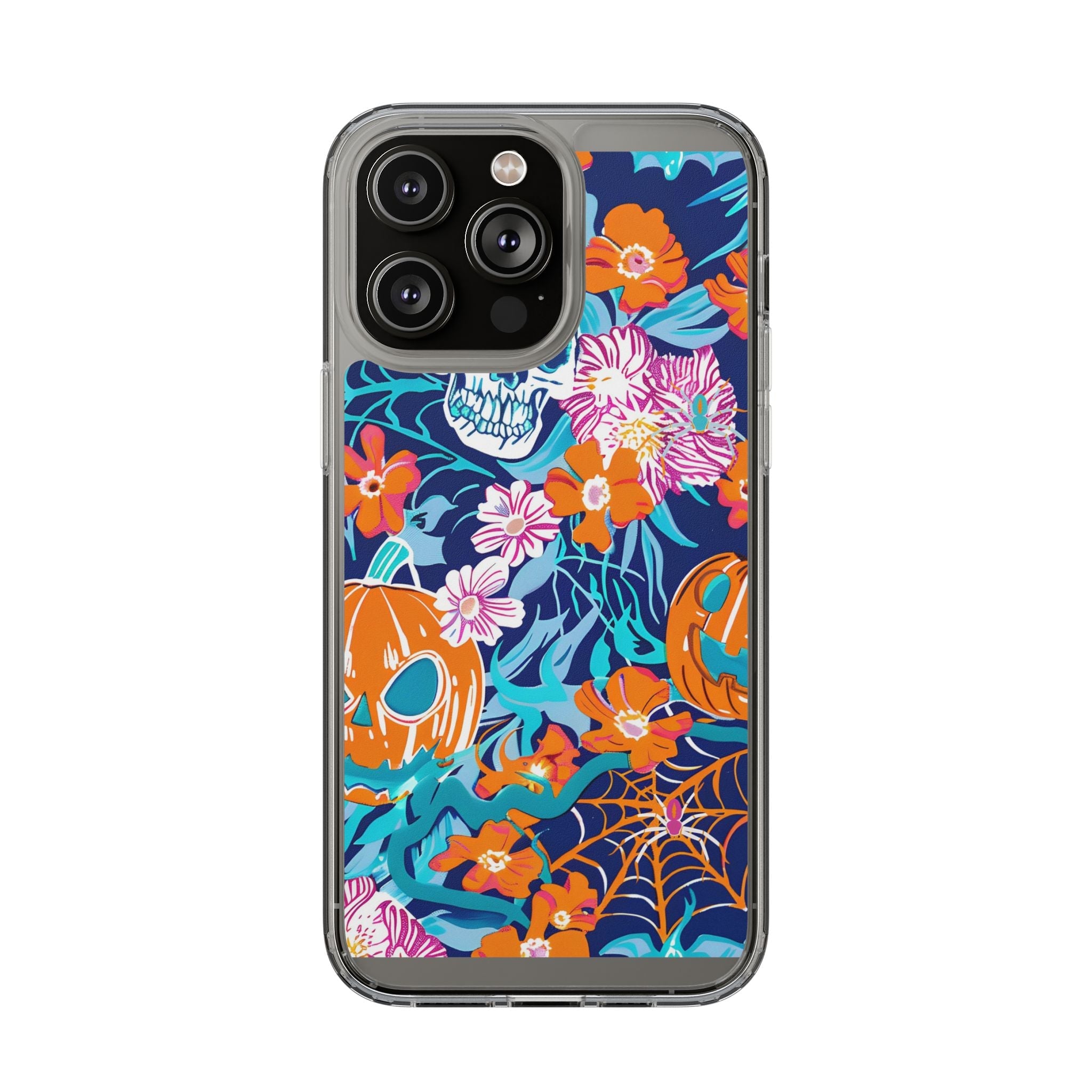 Halloween Floral Clear Case, Artsulli - Art is Long, Life is Short, Phone Case, Size, iPhone 14 Pro Max, Surface, Without gift packaging, , , 25235410886772512326