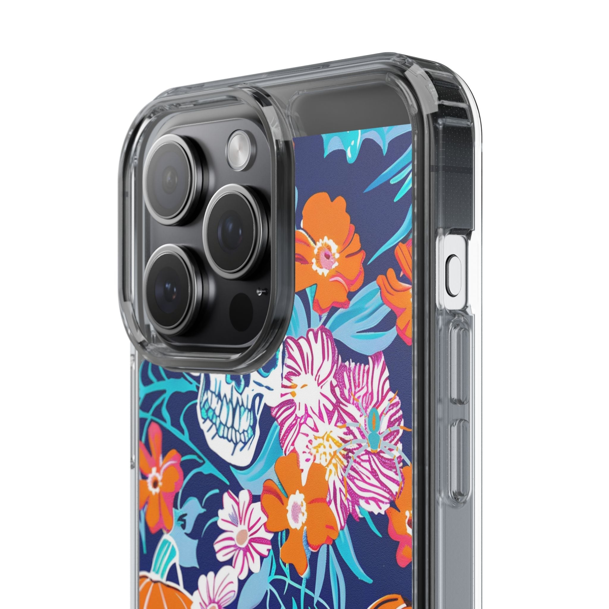 Halloween Floral Clear Case, Artsulli - Art is Long, Life is Short, Phone Case, , , , , , ,