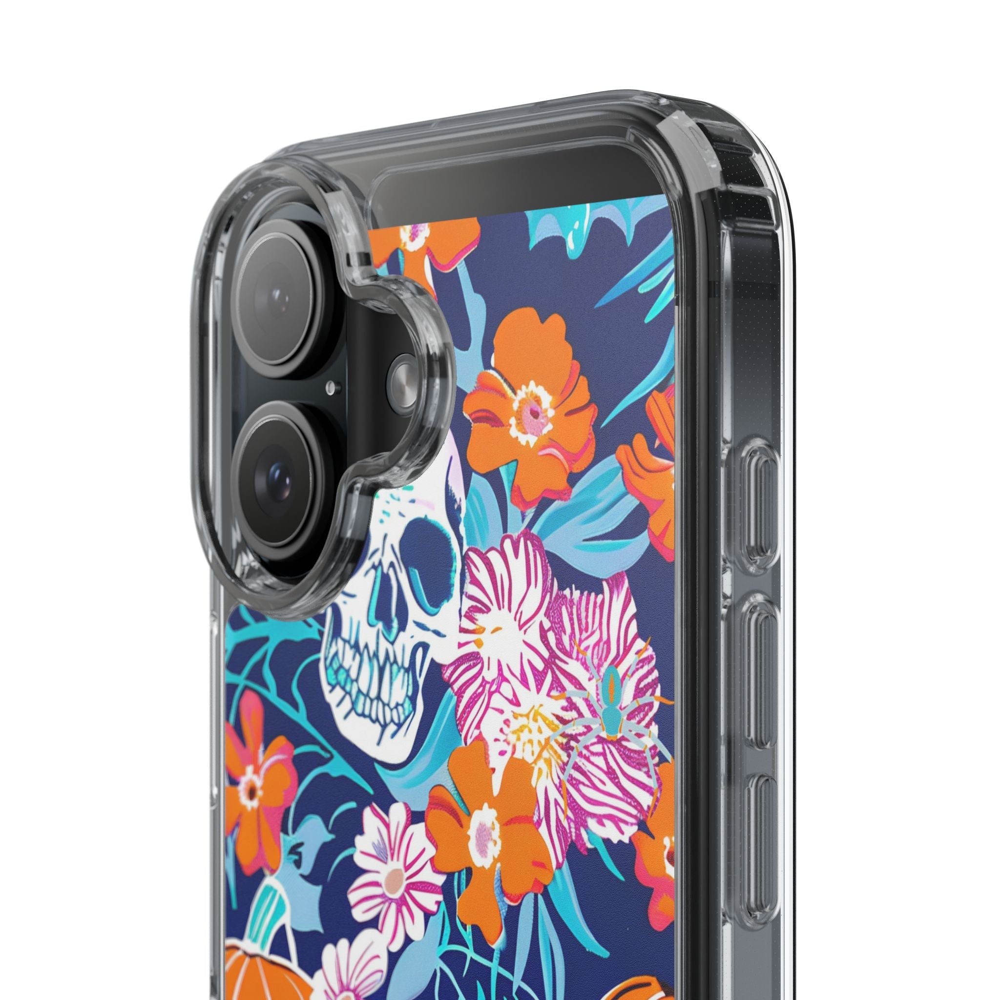 Halloween Floral Clear Case, Artsulli - Art is Long, Life is Short, Phone Case, , , , , , ,