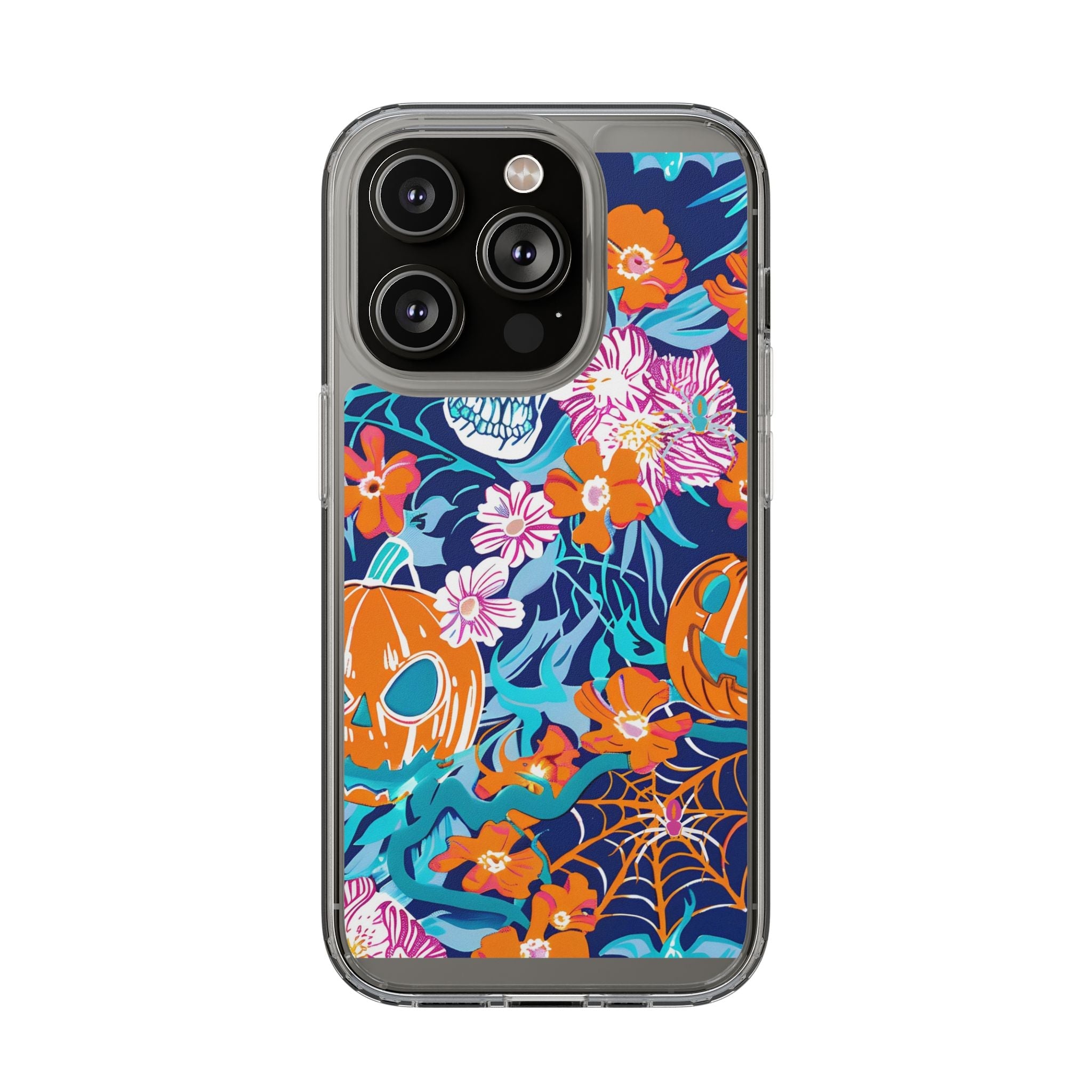 Halloween Floral Clear Case, Artsulli - Art is Long, Life is Short, Phone Case, Size, iPhone 14 Pro, Surface, Without gift packaging, , , 26403641591580220758