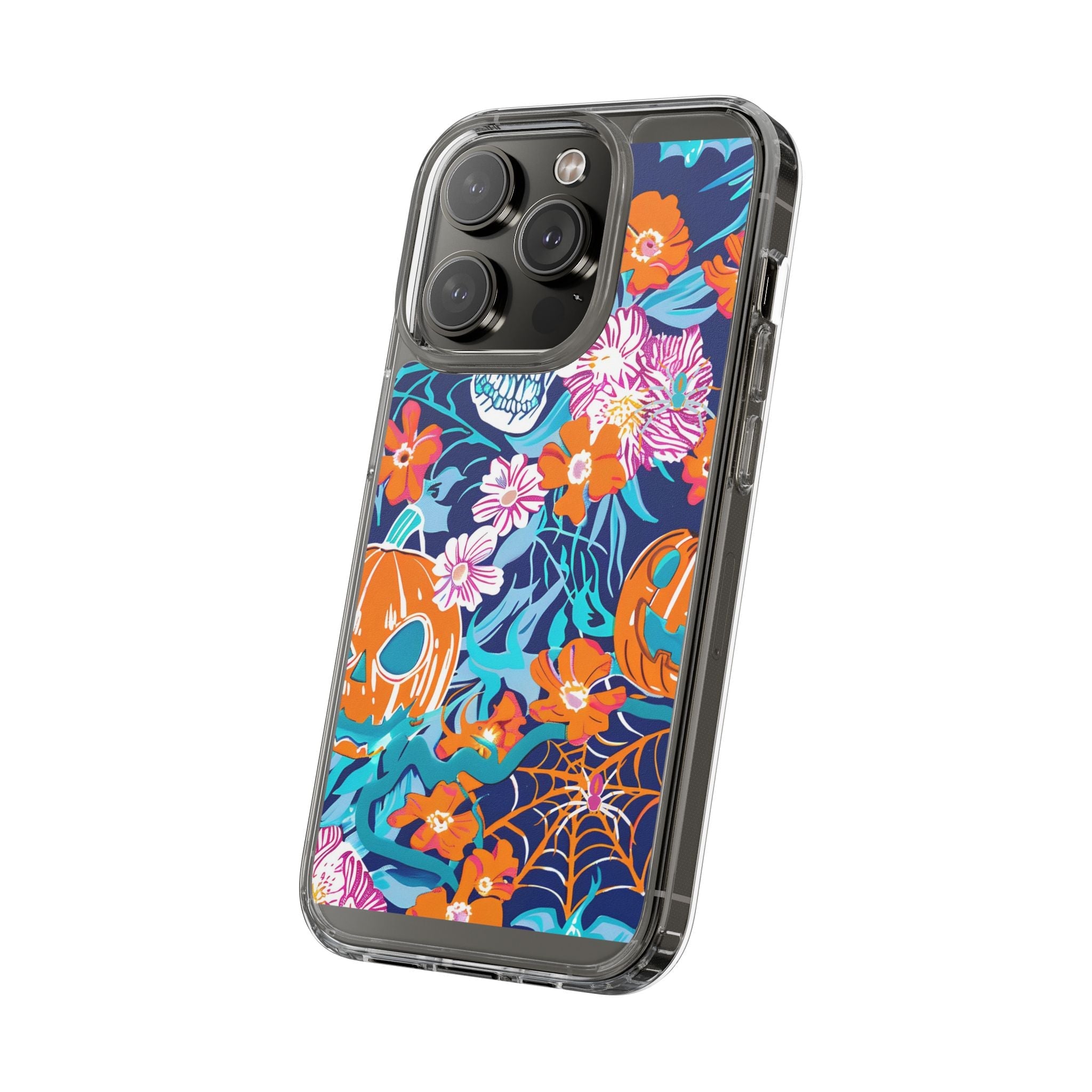 Halloween Floral Clear Case, Artsulli - Art is Long, Life is Short, Phone Case, , , , , , ,