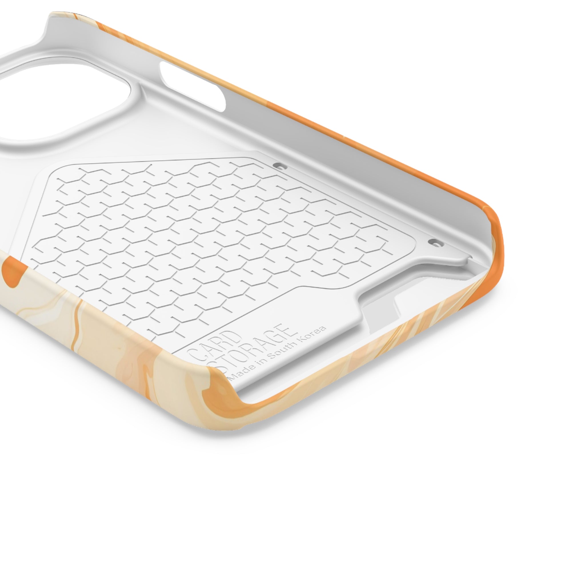 Orange Marble Cardholder Case, Artsulli - Art is Long, Life is Short, Phone Case, , , , , , ,