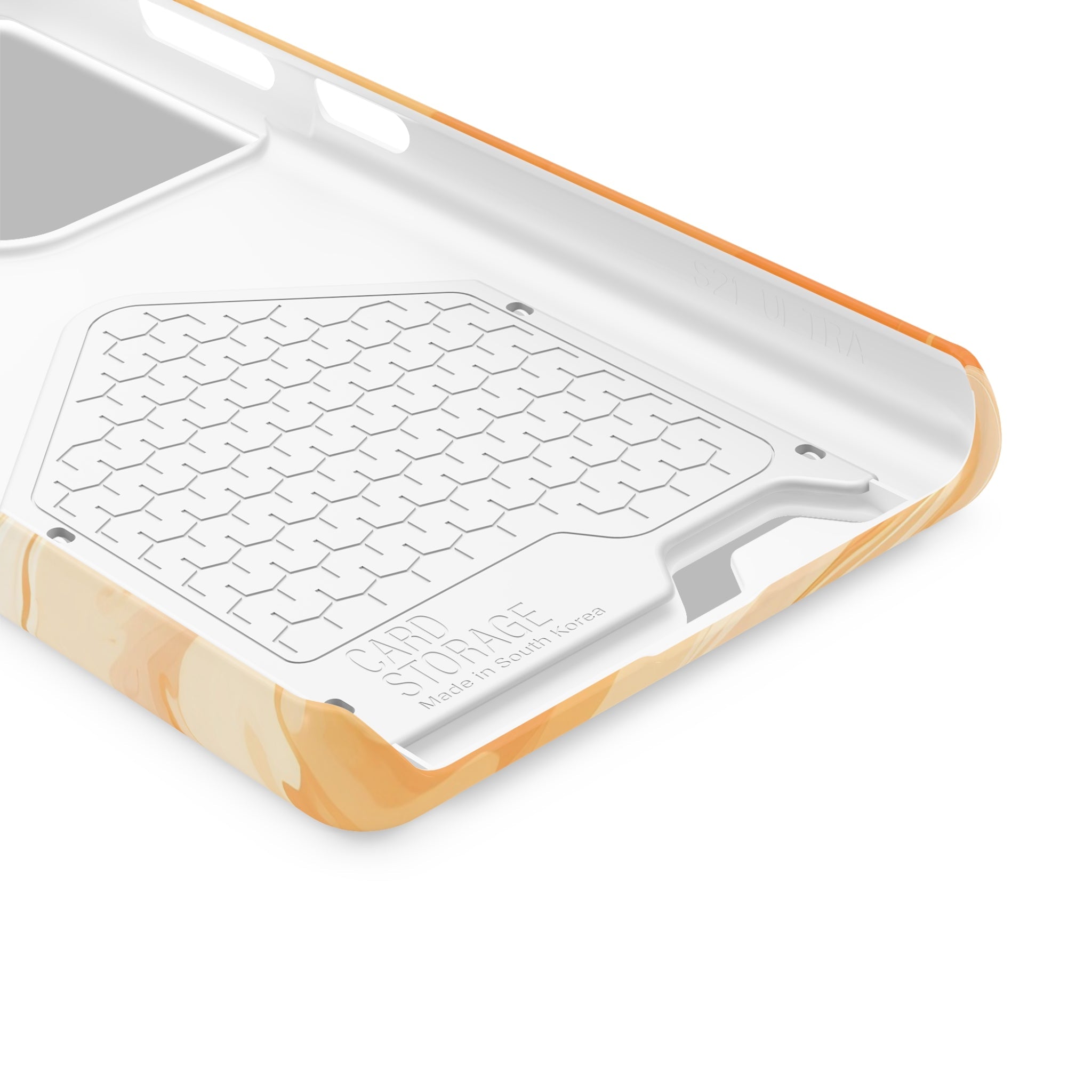 Orange Marble Cardholder Case, Artsulli - Art is Long, Life is Short, Phone Case, , , , , , ,