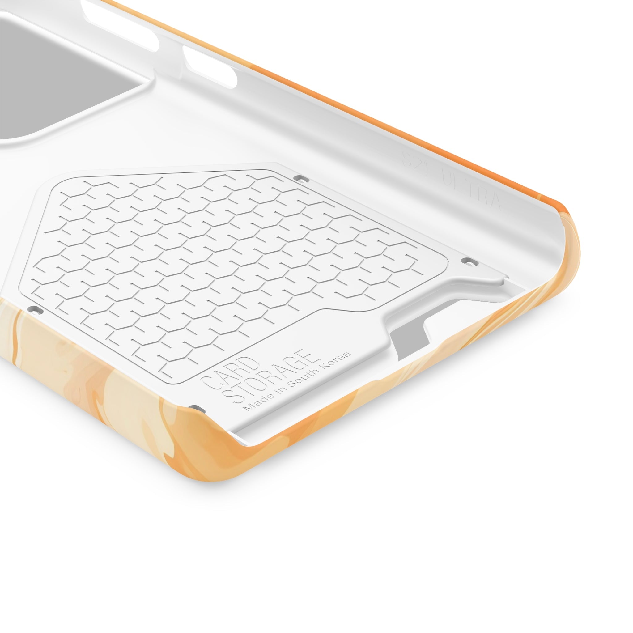 Orange Marble Cardholder Case, Artsulli - Art is Long, Life is Short, Phone Case, , , , , , ,