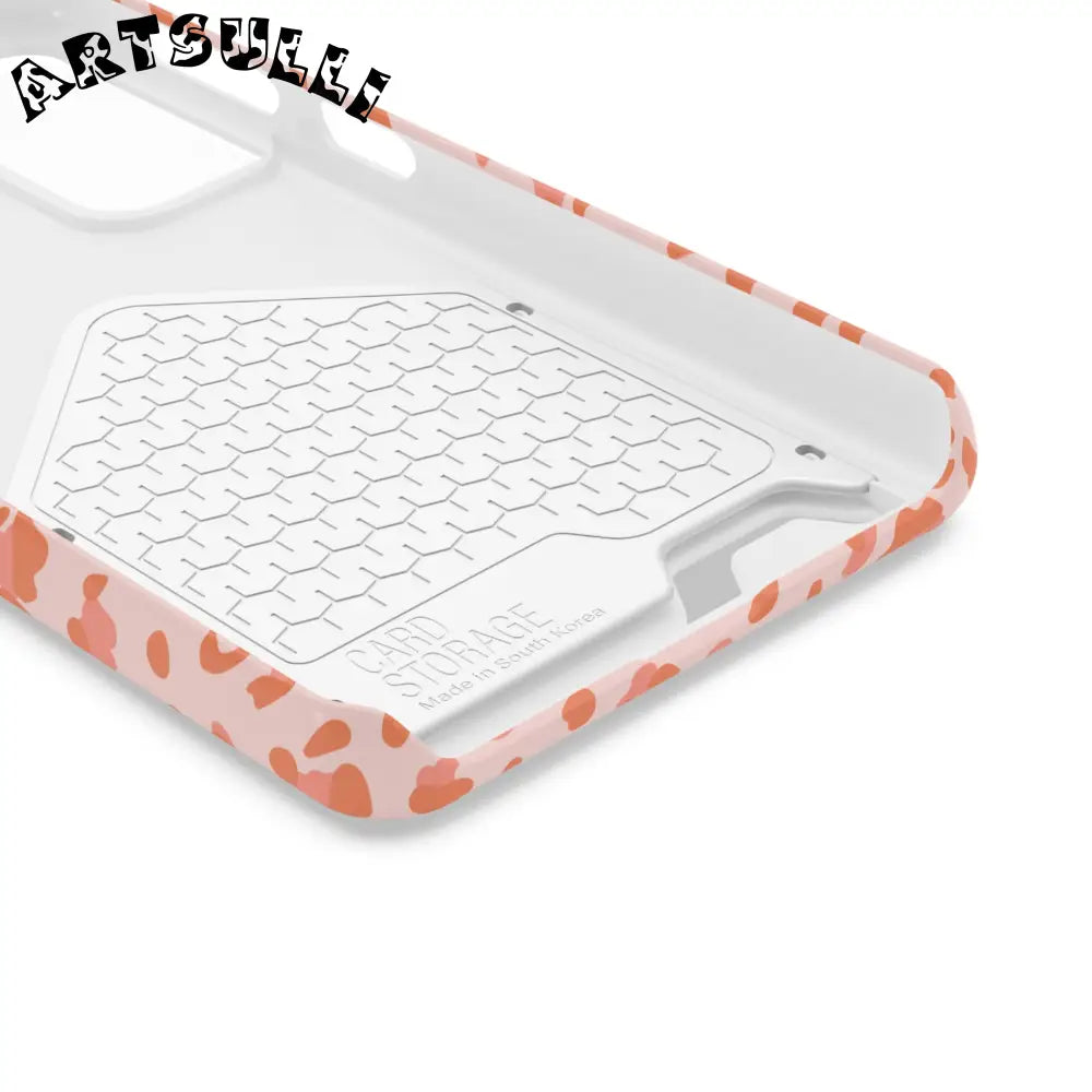 Peach and Orange Leopard Phone Case, Artsulli - Art is Long, Life is Short, Phone Case, , , , , , ,