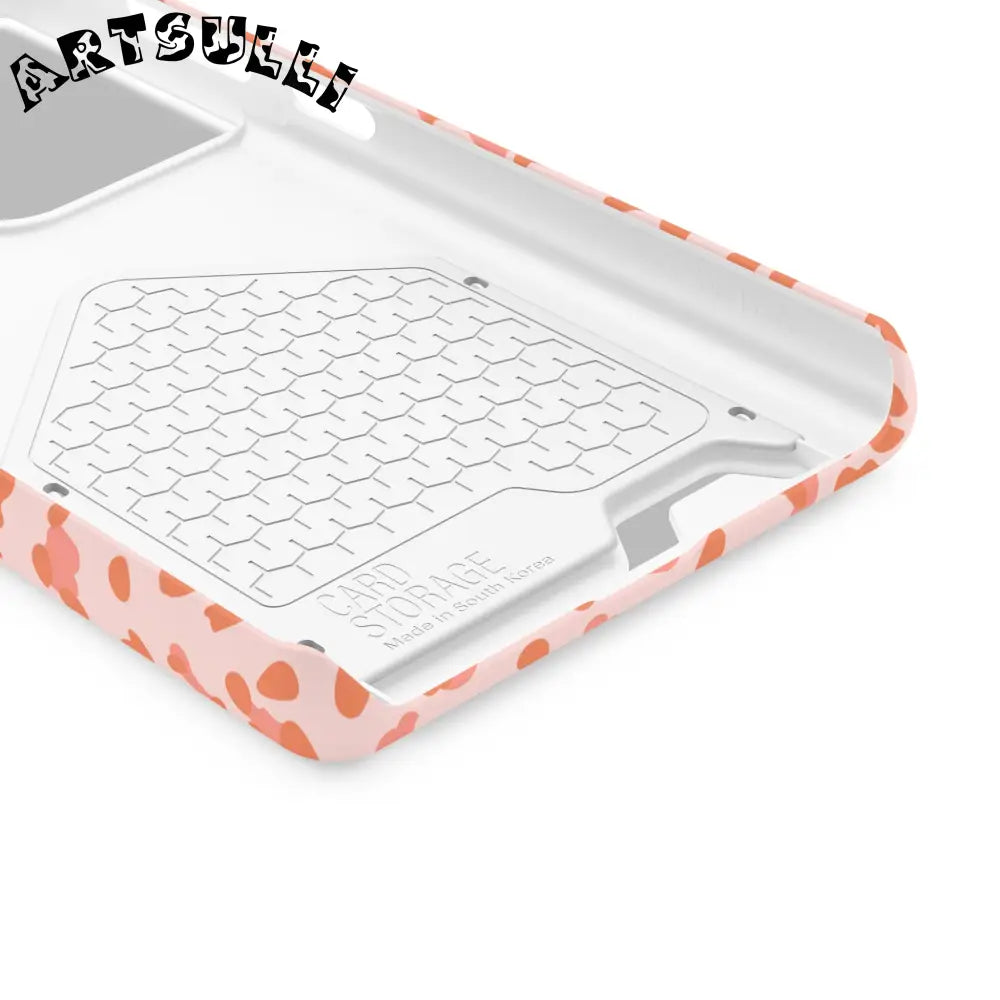 Peach and Orange Leopard Phone Case, Artsulli - Art is Long, Life is Short, Phone Case, , , , , , ,